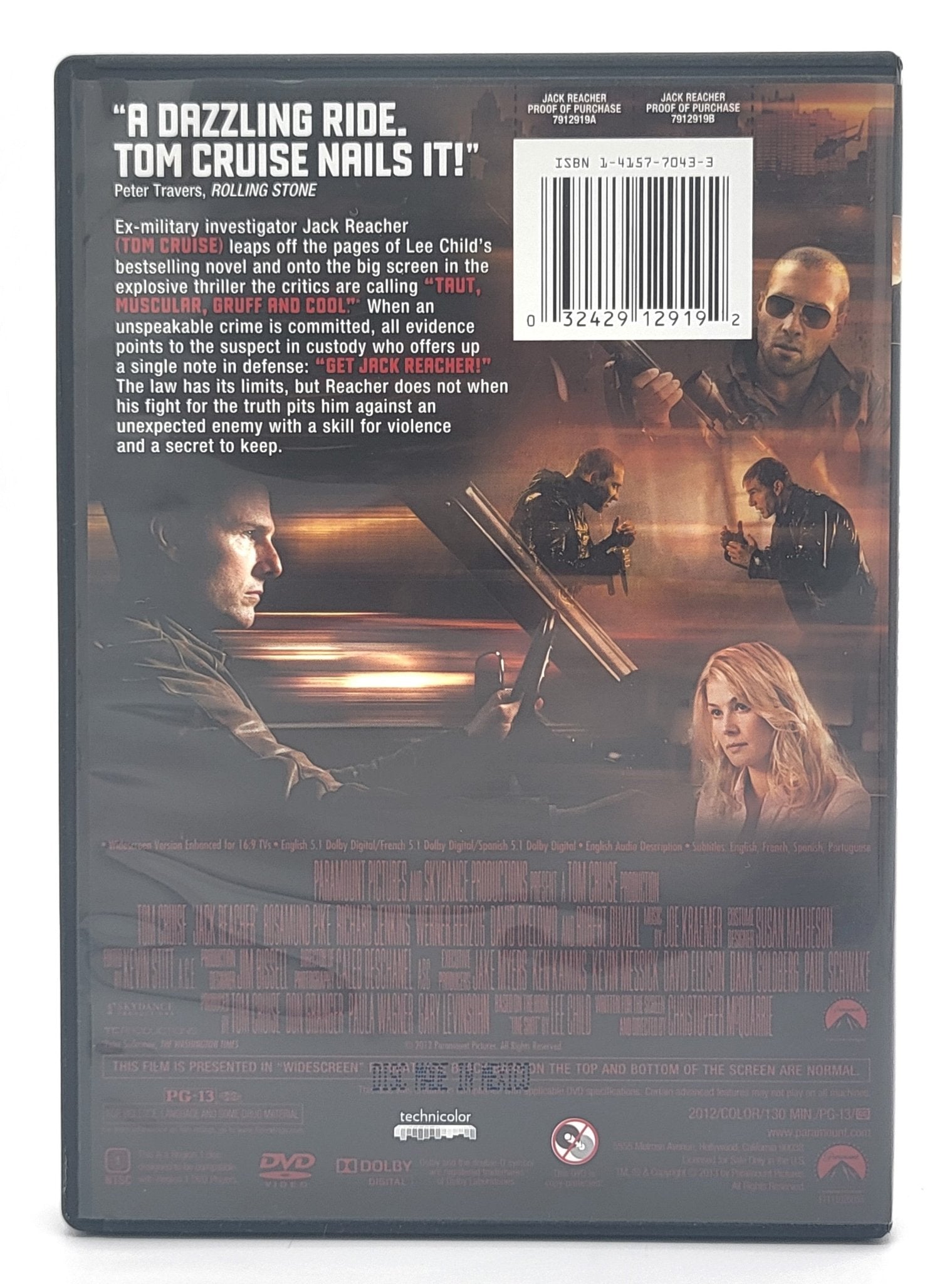Paramount Pictures Home Entertainment - Jack Reacher 2012 | DVD - DVD - Steady Bunny Shop