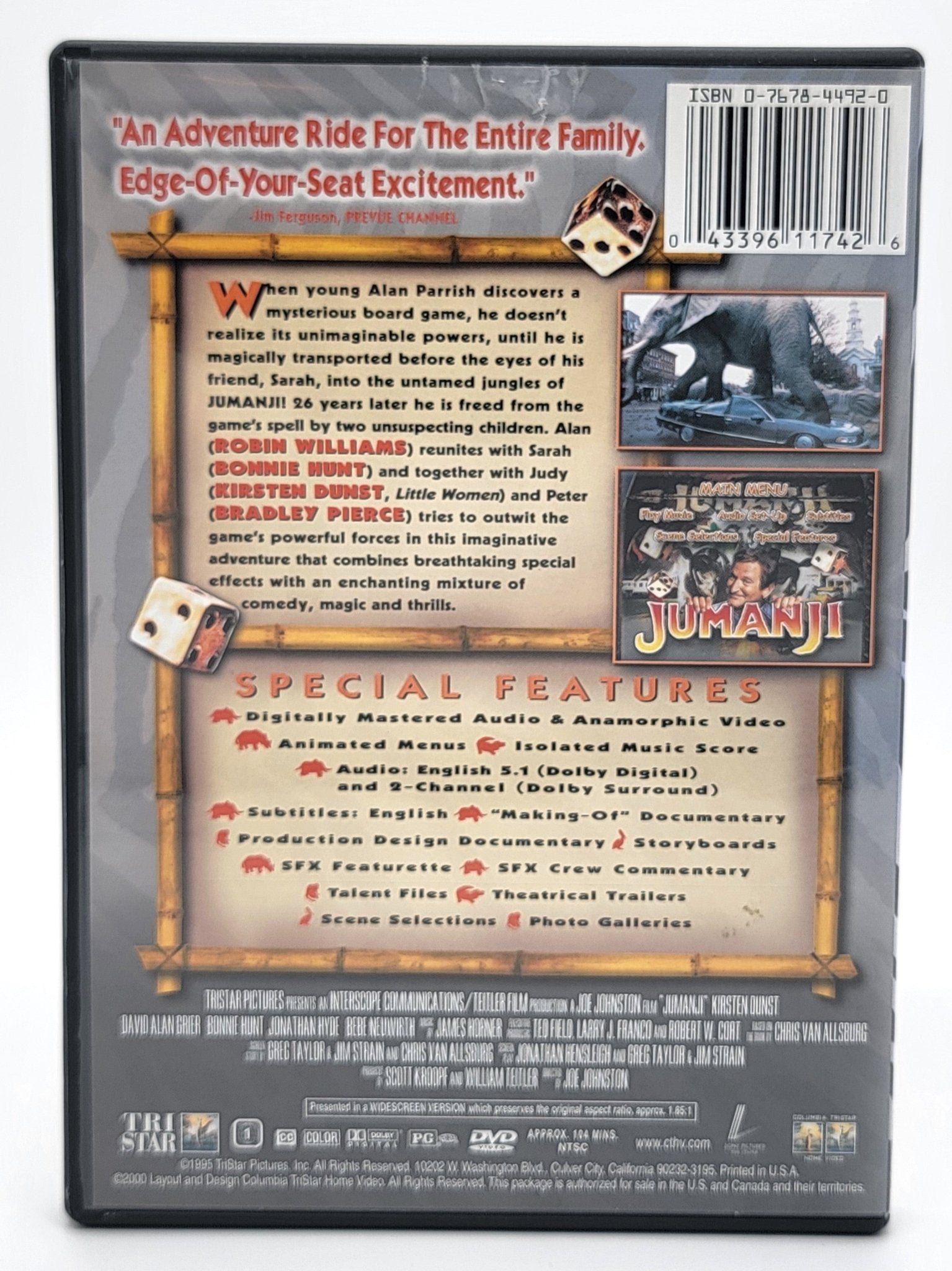 Tri Star - Jumanji - Collector's Series | DVD | Widescreen - DVD - Steady Bunny Shop