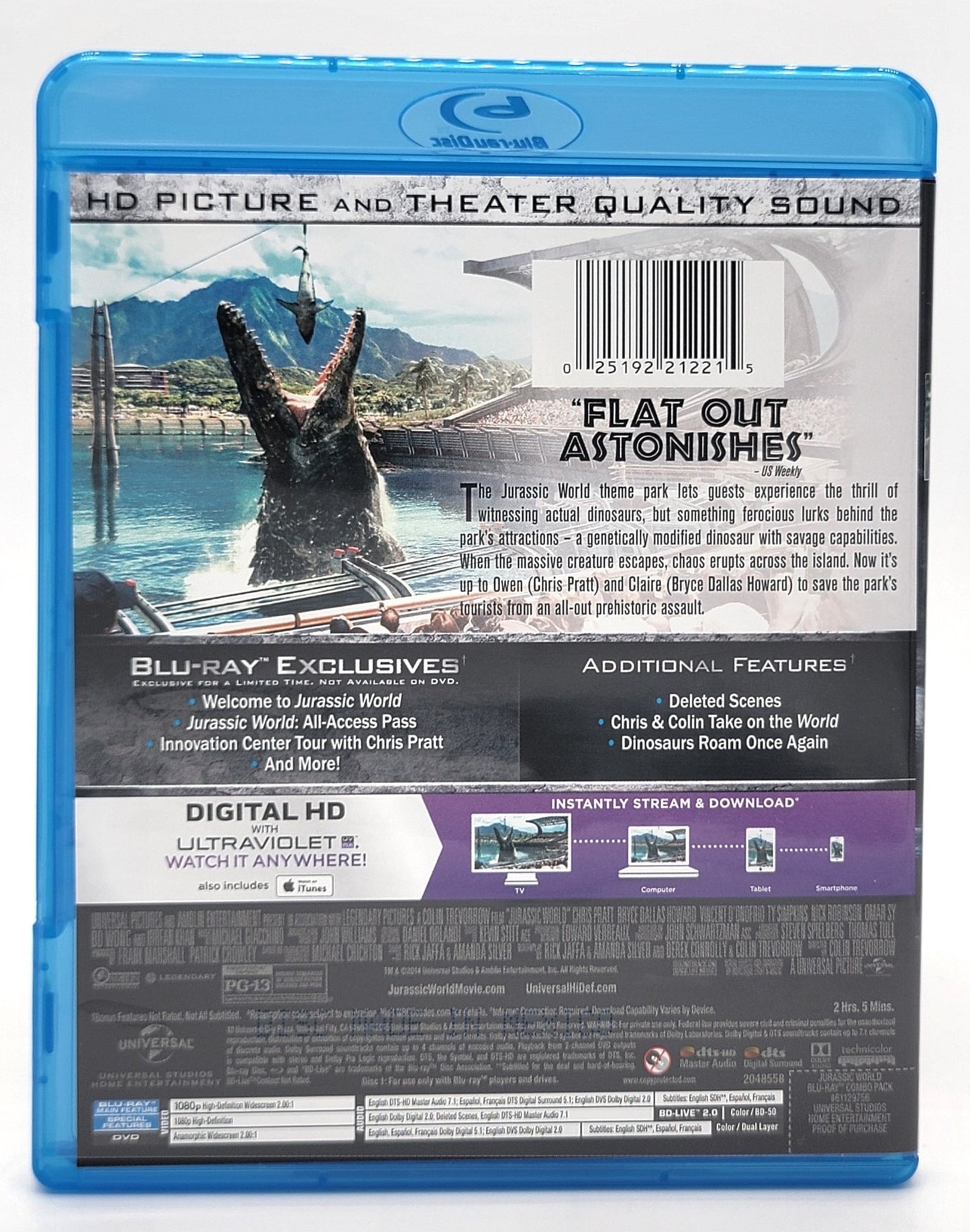 Universal Studios Home Entertainment - Jurassic World | DVD | Blu Ray - DVD - No Digital Copy - DVD & Blu-ray - Steady Bunny Shop