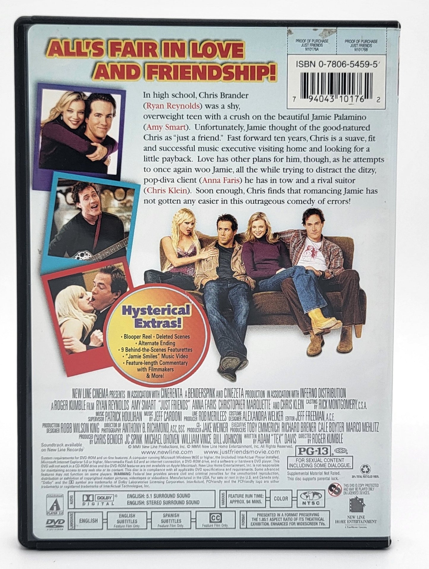 New Line Home Entertainment - Just Friends | DVD | Widescreen - DVD - Steady Bunny Shop