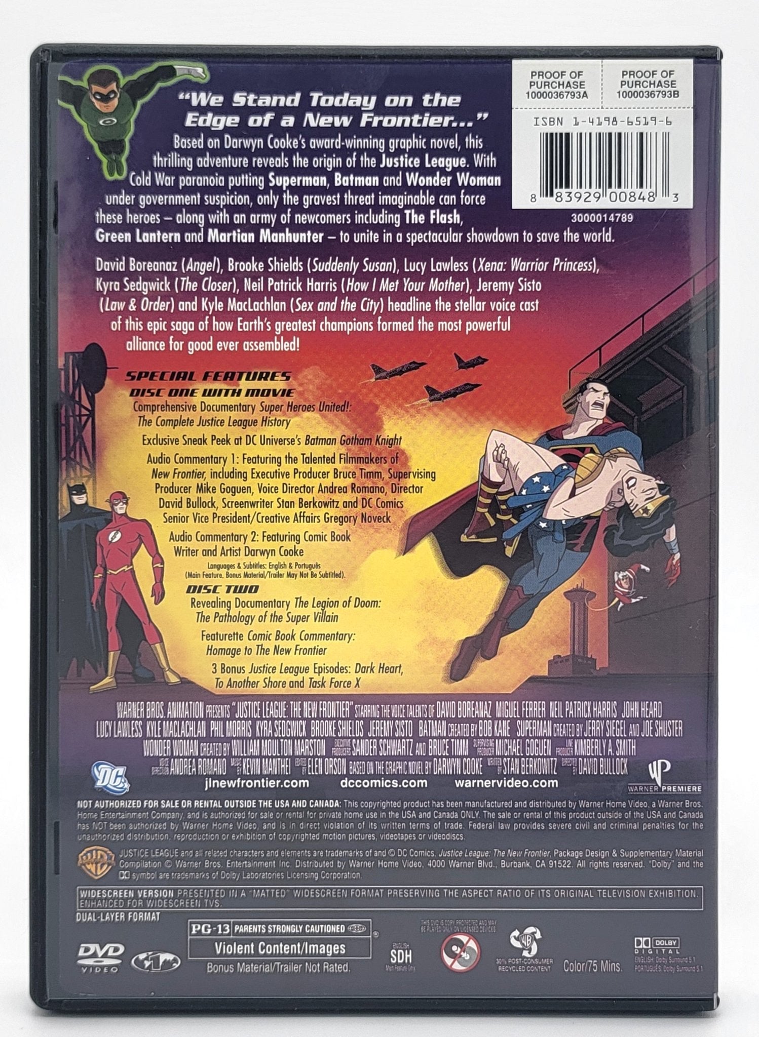 Warner Brothers - Justice League - The New Frontier | 2 Disc Special Edition | DVD | Widescreen - DVD - Steady Bunny Shop