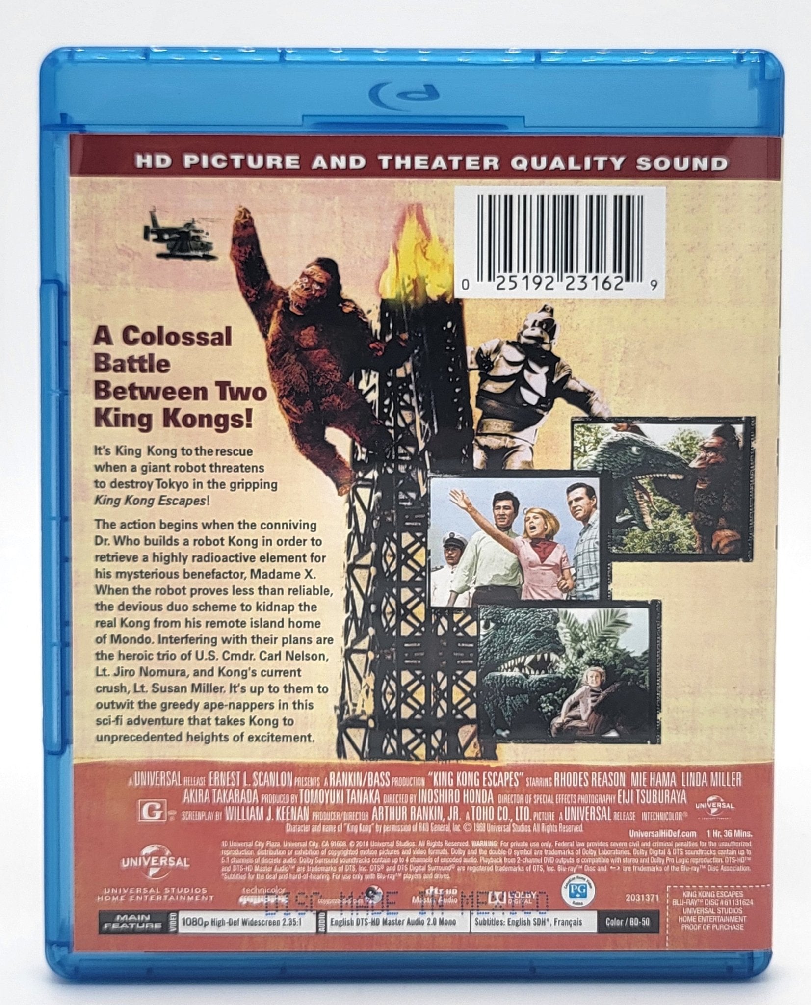 Universal Studios Home Entertainment - King Kong Escapes | Blu Ray - Widescreen - Blu-ray - Steady Bunny Shop