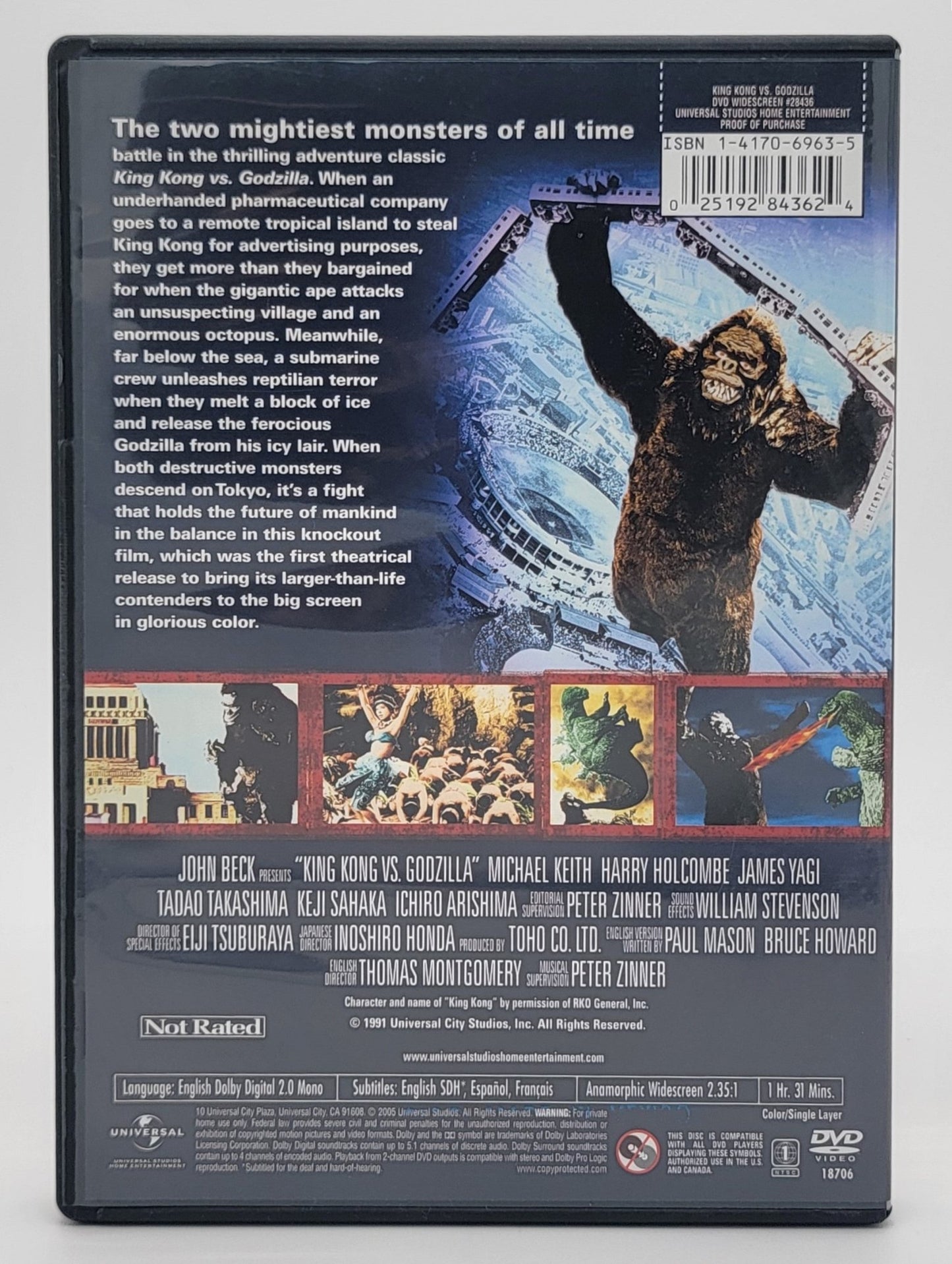 Universal Studios Home Entertainment - King Kong Vs Godzilla 1991 | DVD | Widescreen - DVD - Steady Bunny Shop