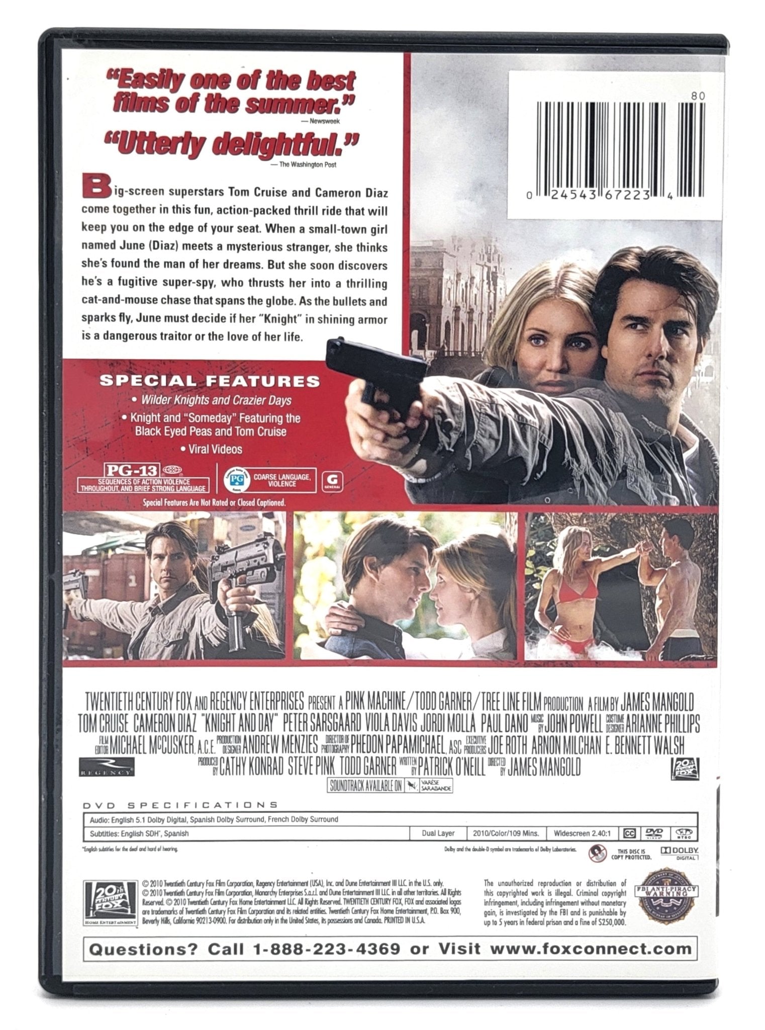 20th Century Fox Home Entertainment - Knight & Day | DVD | Widescreen - DVD - Steady Bunny Shop