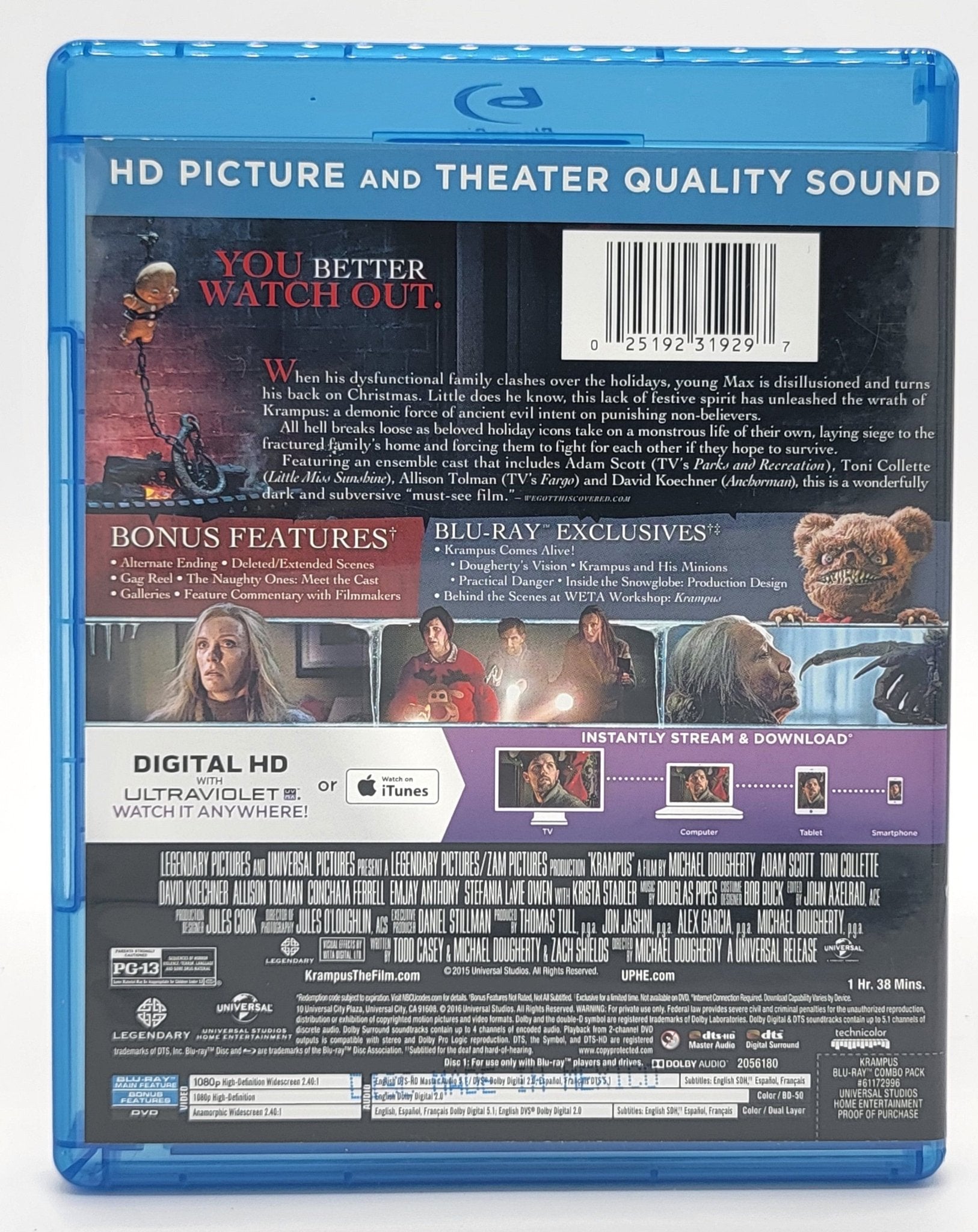 Universal Pictures Home Entertainment - Krampus | Blu Ray - DVD - No Digital Copy - DVD & Blu-ray - Steady Bunny Shop