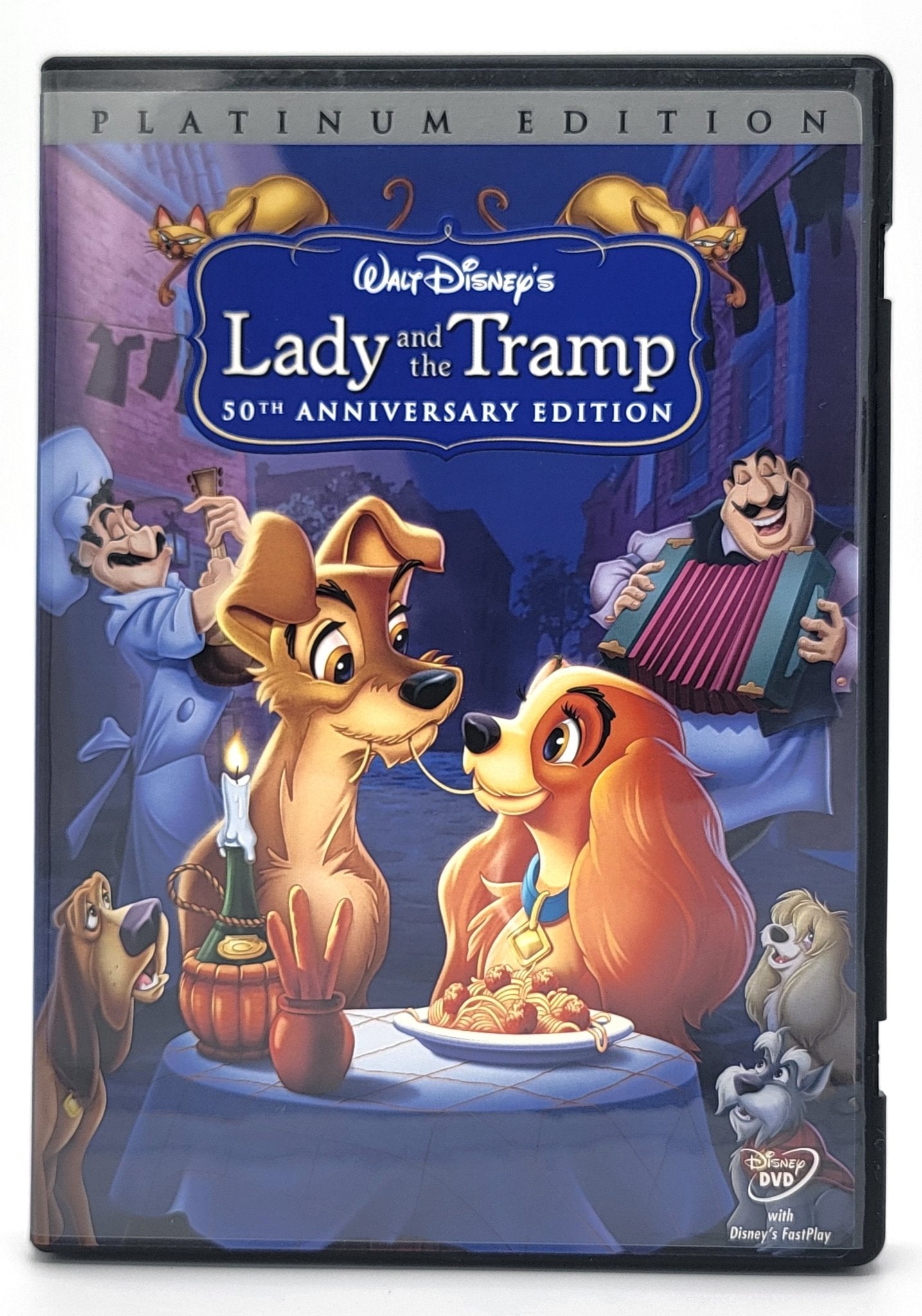 Walt Disney Home Entertainment - Lady and the Tramp - Platinum Edition | DVD | 50th Anniversary Edition - 2 Disc Set - DVD - Steady Bunny Shop