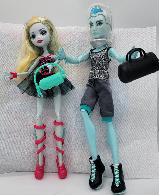 Mattel - Lagoona Blue & Gill Webber - Dance Class - Monster High Doll - October 2012 - Action Figures - Steady Bunny Shop