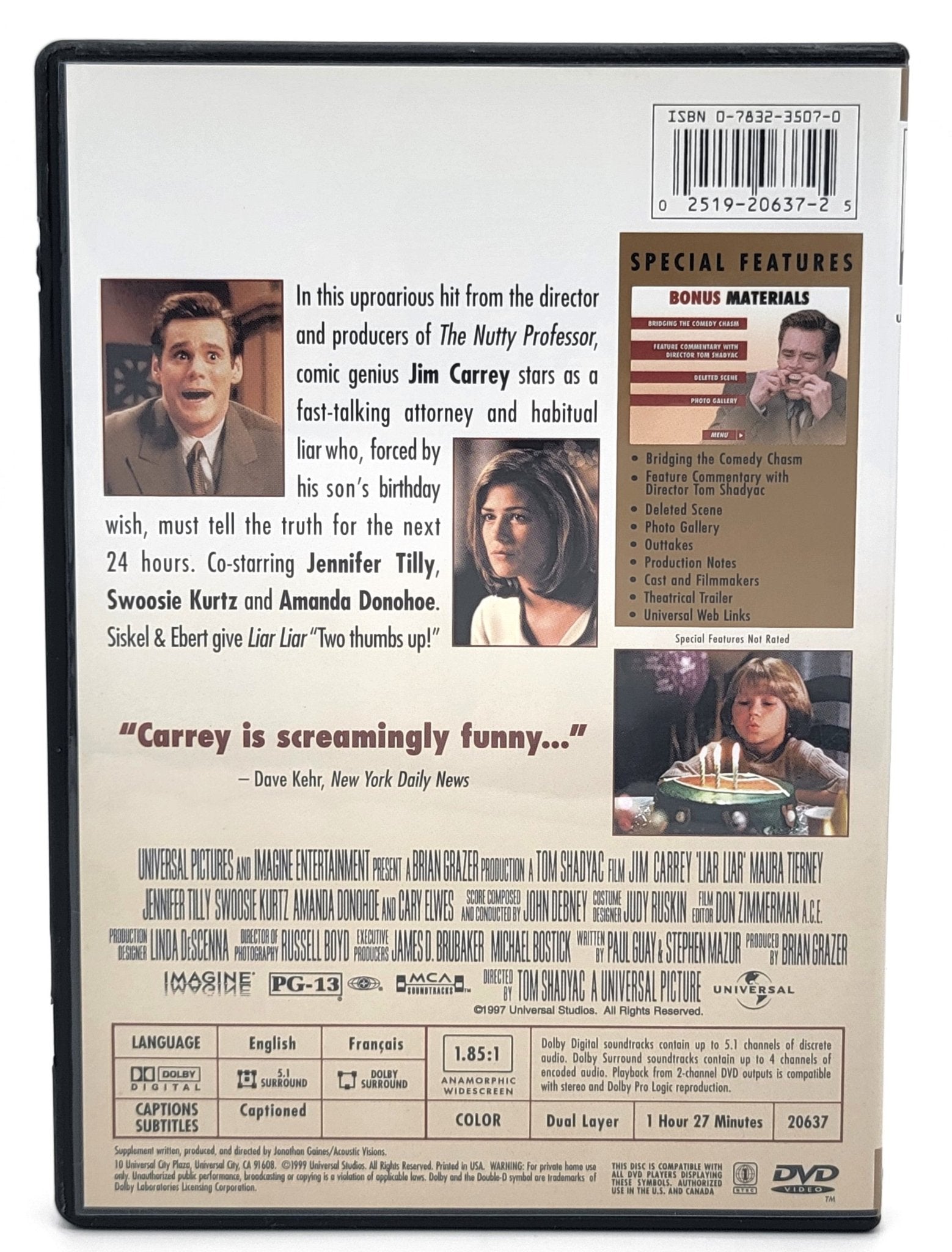 Universal Studios Home Entertainment - Liar Liar - Collector's Edition | DVD | Widescreen - DVD - Steady Bunny Shop