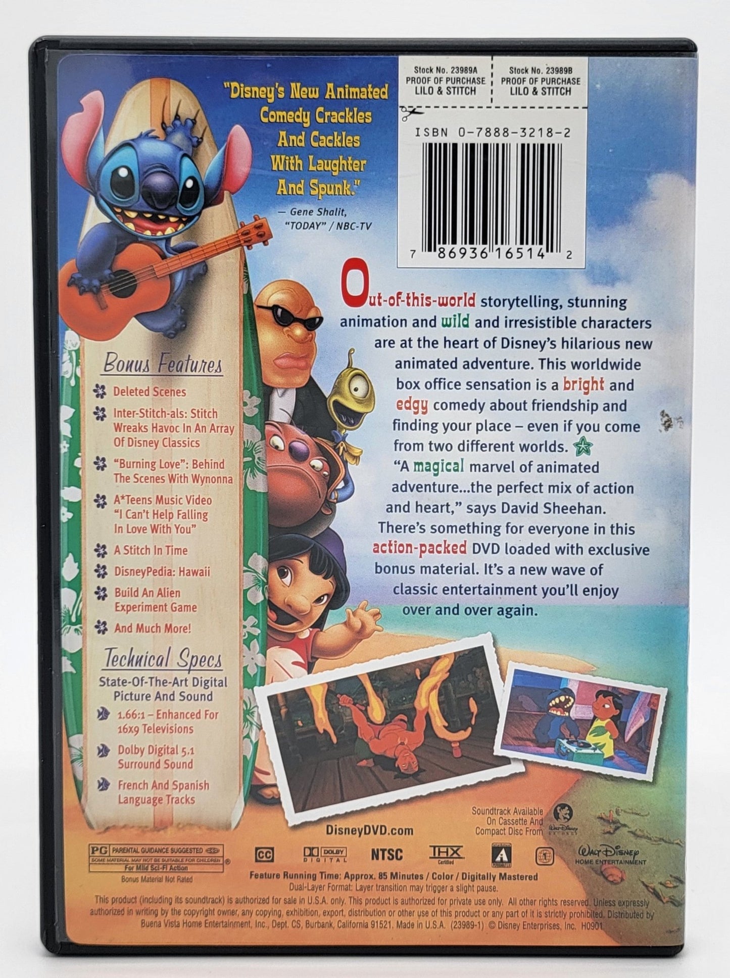 Walt Disney Home Entertainment - Lilo & Stitch | DVD - DVD - Steady Bunny Shop