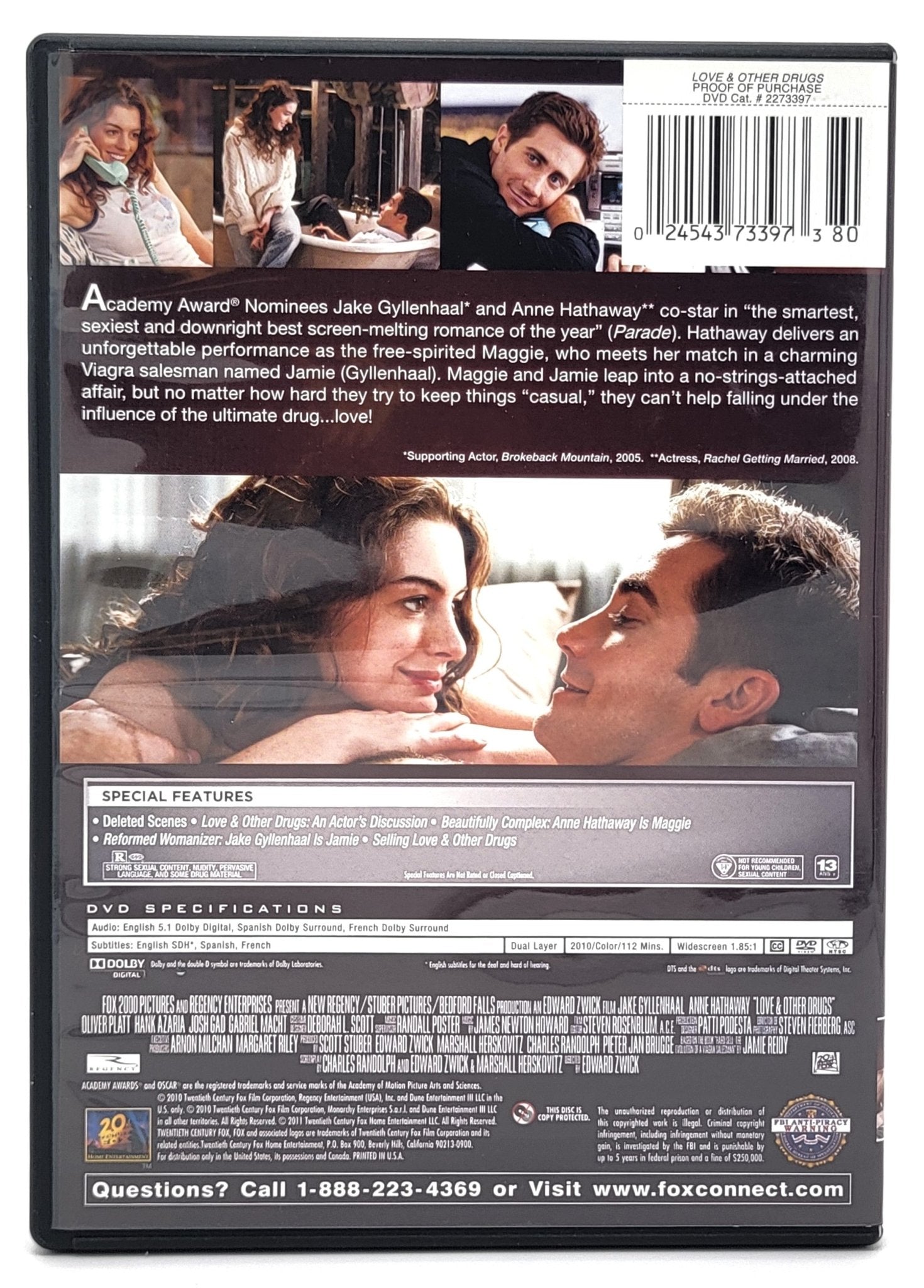 20th Century Fox Home Entertainment - Love & Other Drugs | DVD | Widescreen - DVD - Steady Bunny Shop