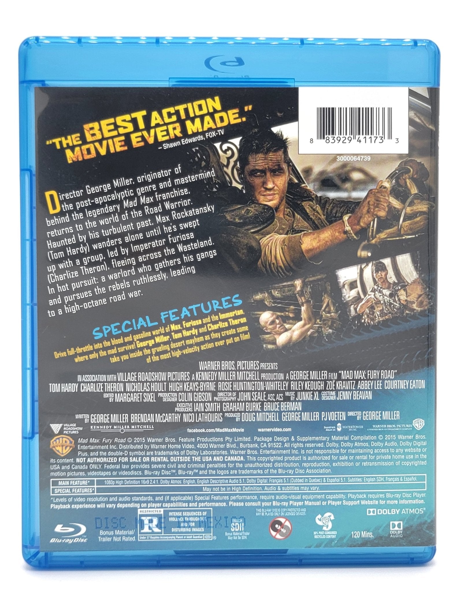 Warner Brothers - Mad Max Fury Road | Blu Ray - 2 Disc Set - Blu-ray - Steady Bunny Shop