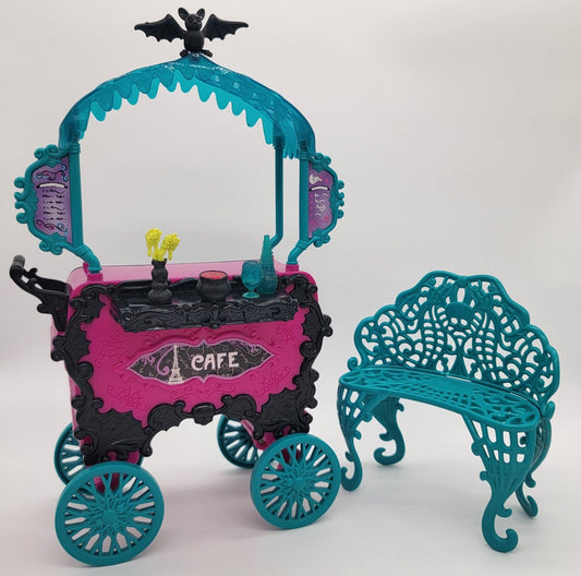 Mattel - Mattel Monster High Scaris City Of Frights Cafe Cart Playset Accessories - 2012 - Accessories - Steady Bunny Shop