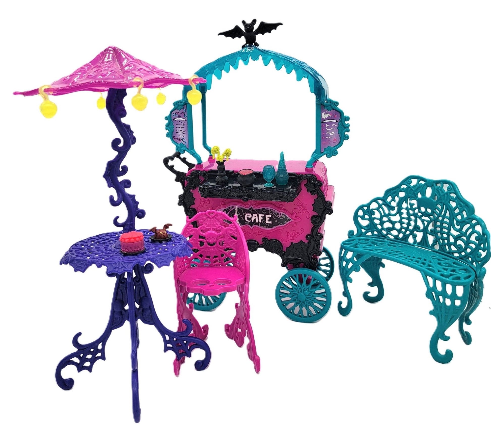 Mattel - Mattel Monster High Scaris City Of Frights Cafe Cart Playset Accessories - 2012 - Accessories - Steady Bunny Shop