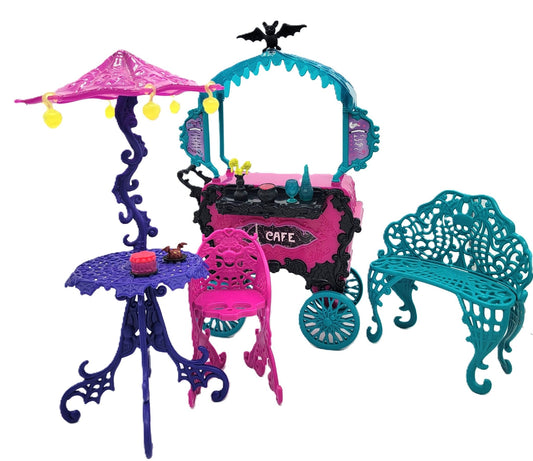 Mattel - Mattel Monster High Scaris City Of Frights Cafe Cart Playset Accessories - 2012 - Accessories - Steady Bunny Shop