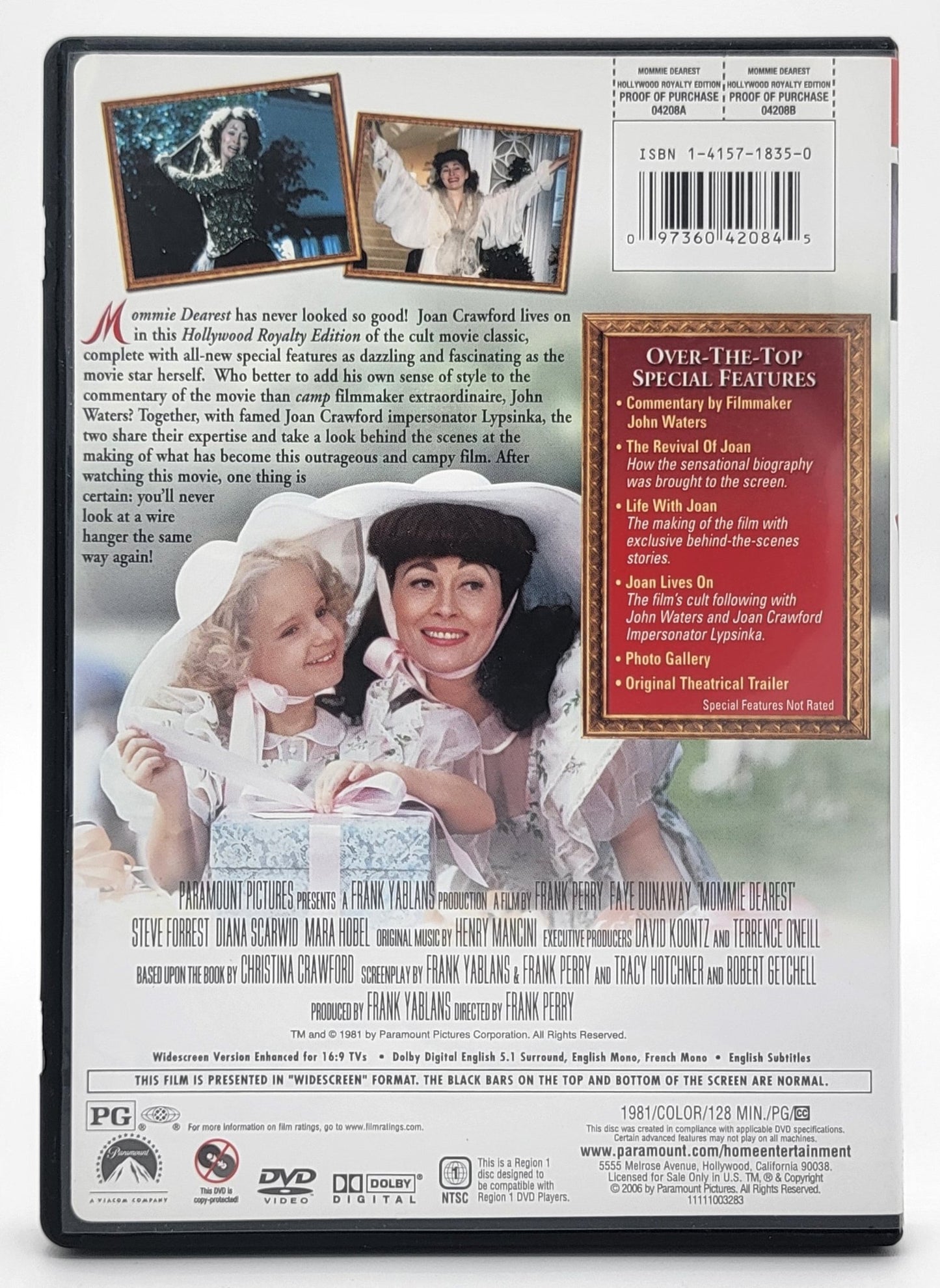 Paramount Pictures Home Entertainment - Mommie Dearest | DVD | Widescreen - Hollywood Royalty Edition - DVD - Steady Bunny Shop