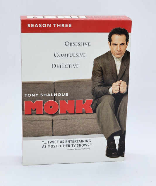 Universal Studios Home Entertainment - Monk | Season Three | 4 Disc Set - DVD - Steady Bunny Shop