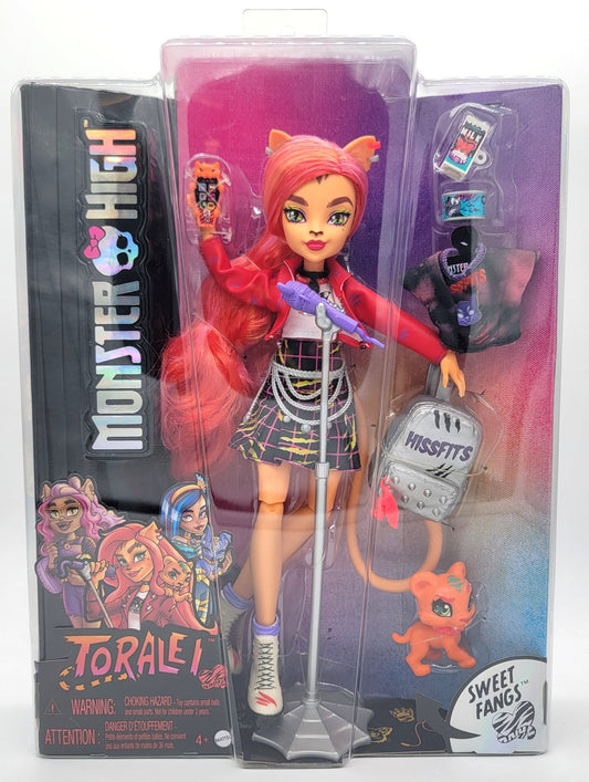 Mattel - Monster High Cat Toralei Stripe with Pet Sweet Fant and Accessories - 2022 - Action Figure - Steady Bunny Shop