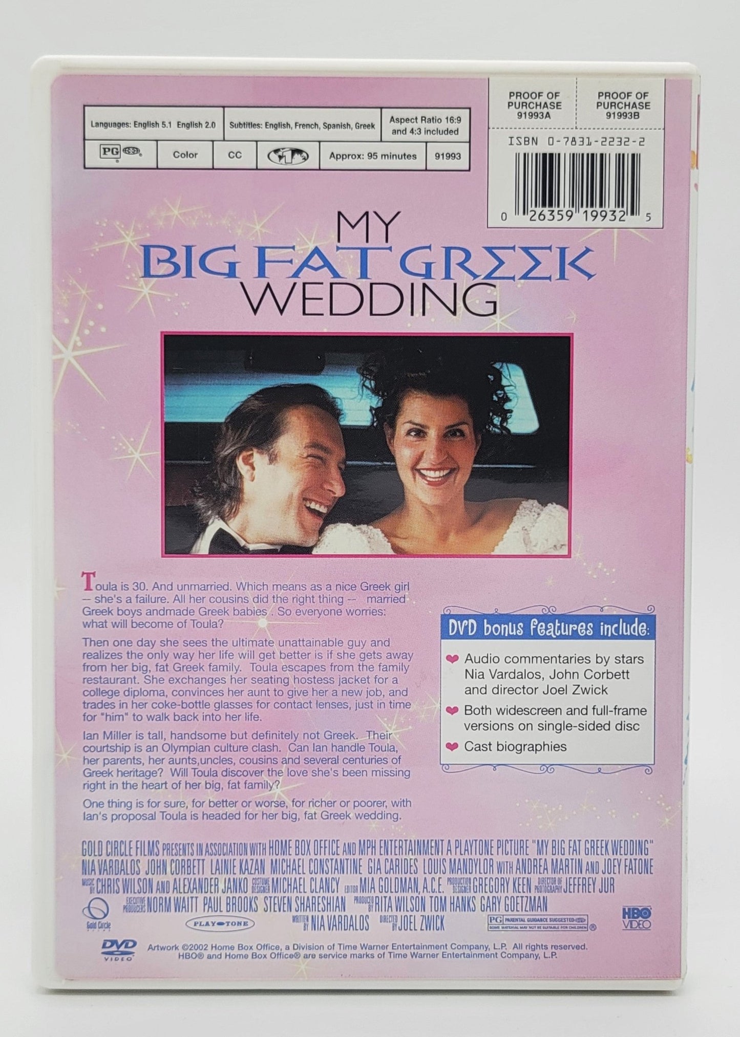 HBO Home Entertainment - My Big Fat Greek Wedding | DVD | Widescreen & Full Screen - DVD - Steady Bunny Shop