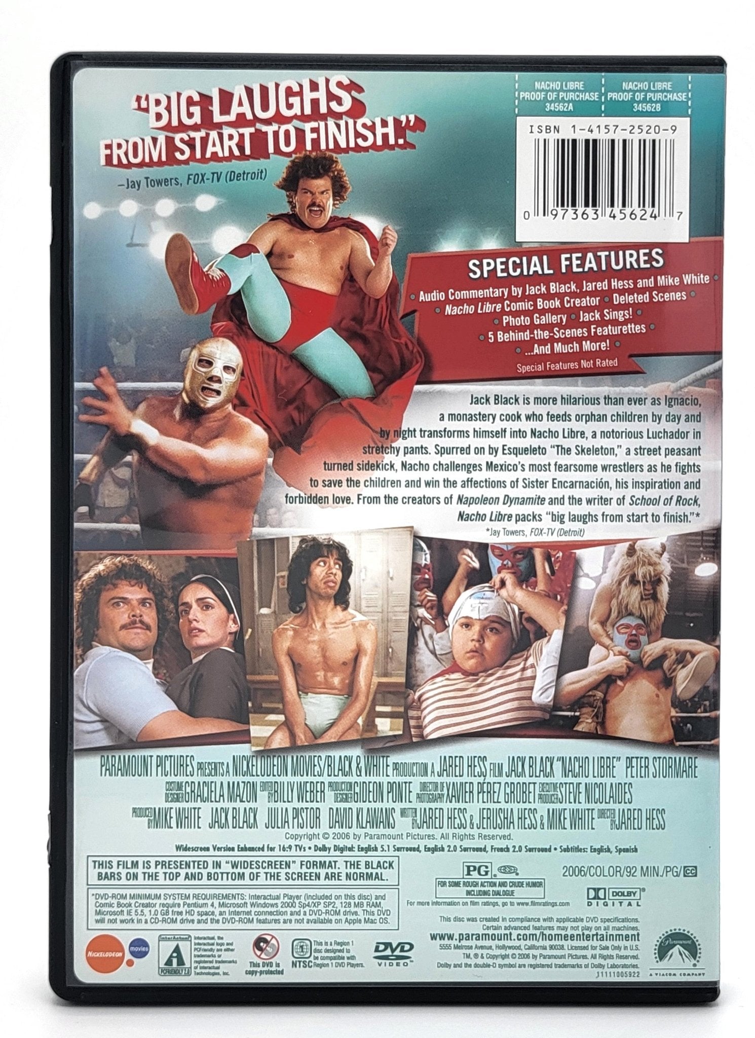 Paramount Pictures Home Entertainment - Nacho Libre | DVD | Special Collector's Edition | Widescreen - DVD - Steady Bunny Shop