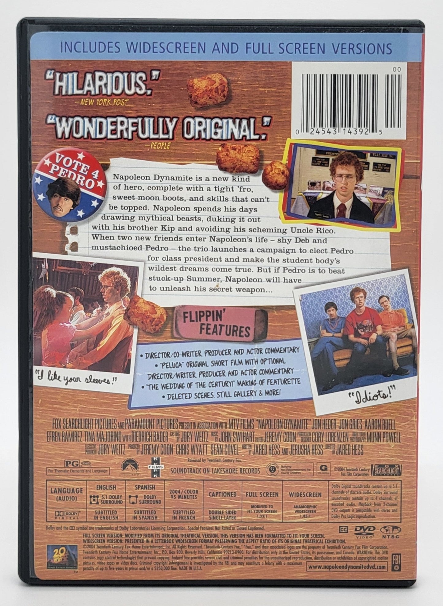 20th Century Fox Home Entertainment - Napoleon Dynamite | DVD | Fullscreen & Widescreen - DVD - Steady Bunny Shop