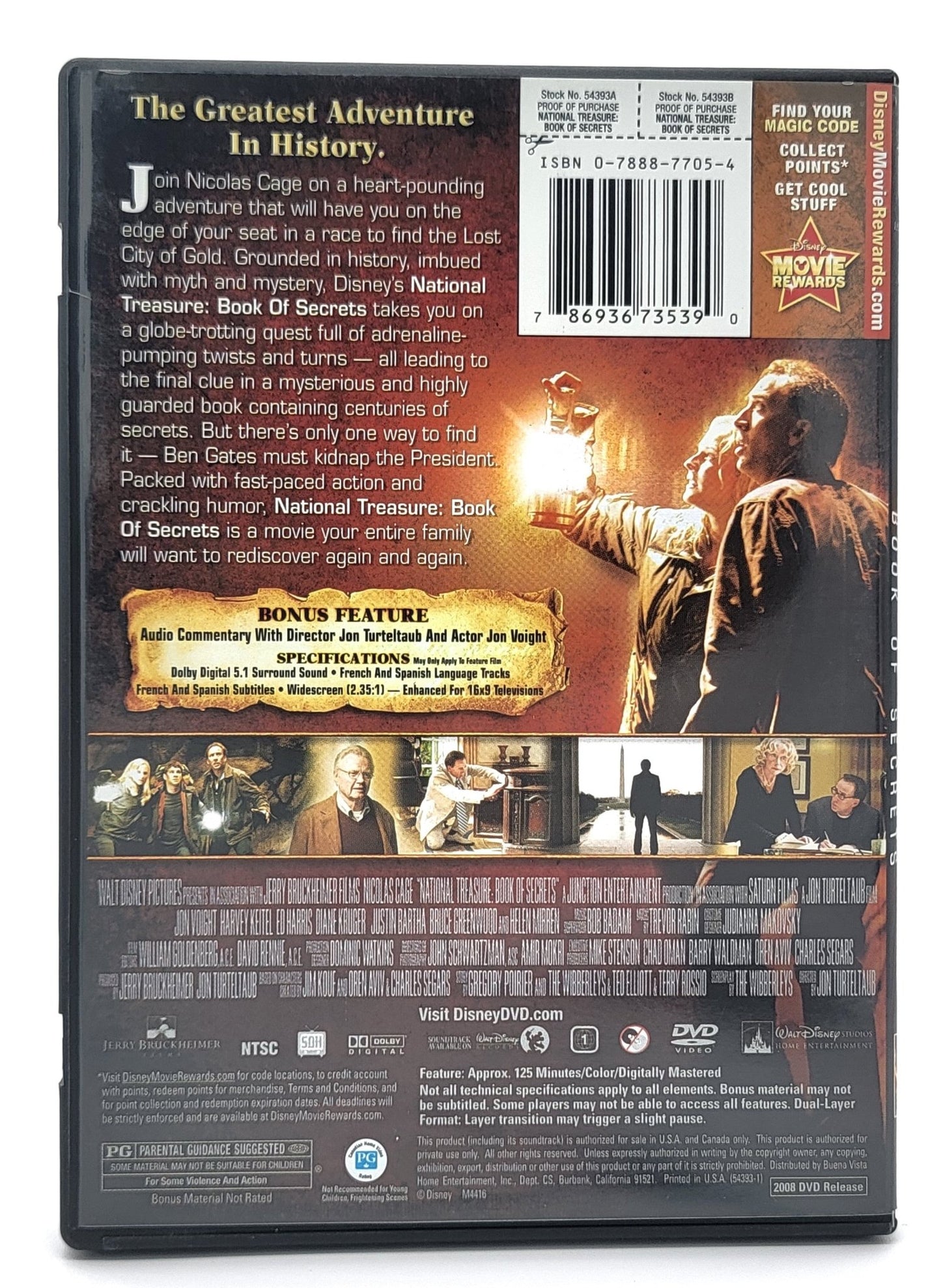 Walt Disney Home Entertainment - National Treasure 2 - Book of Secrets | DVD - Widescreen - DVD - Steady Bunny Shop