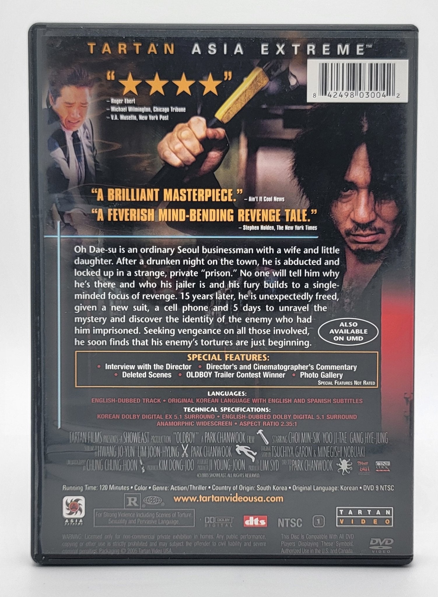 Tartan Asia Extreme - Oldboy | Tartan Asian Extreme | DVD | Widescreen - DVD - Steady Bunny Shop