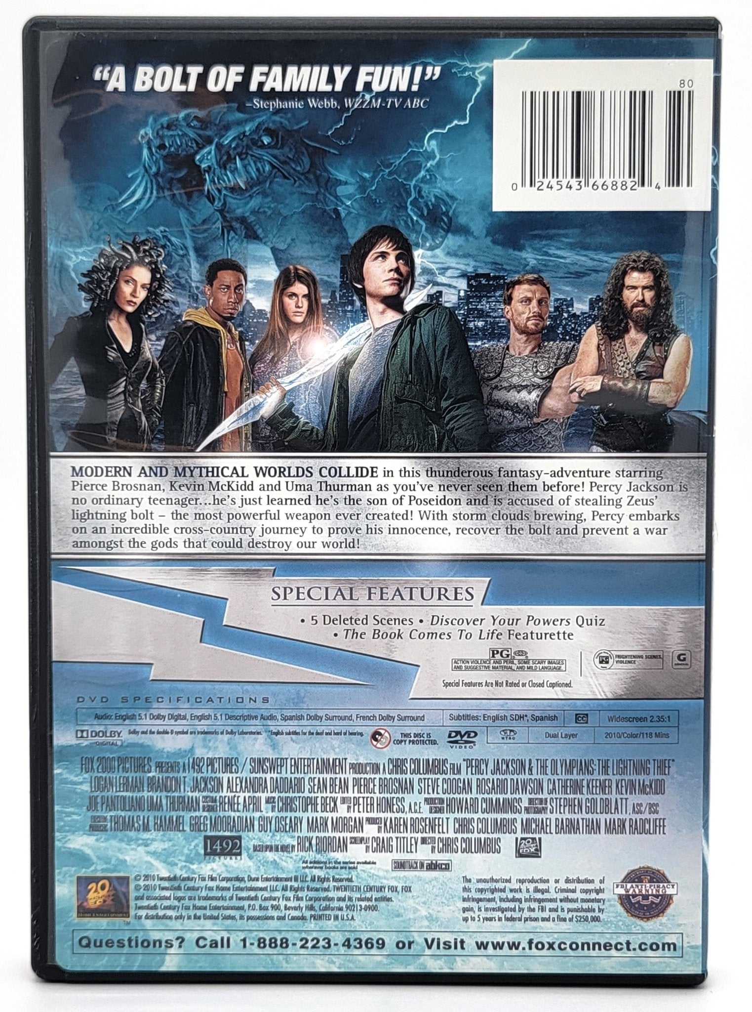 20th Century Fox Home Entertainment - Percy Jackson & The Olympians - The Lightning Thief | DVD | Widescreen - DVD - Steady Bunny Shop