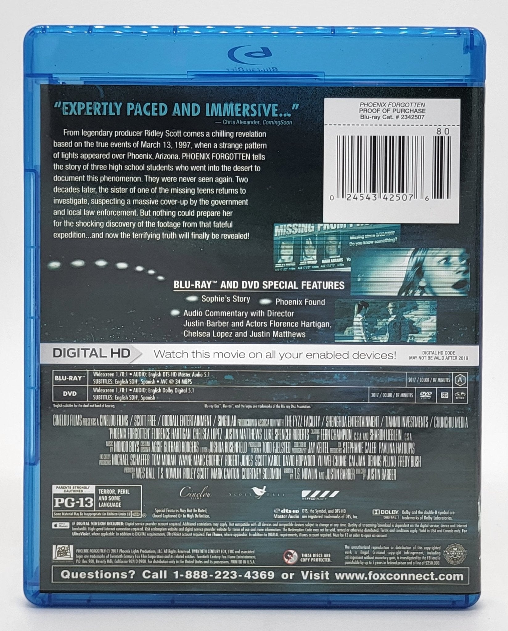 20th Century Fox Home Entertainment - Phoenix Forgotten | Blu - Ray & DVD - Widescreen - DVD & Blu - ray - Steady Bunny Shop