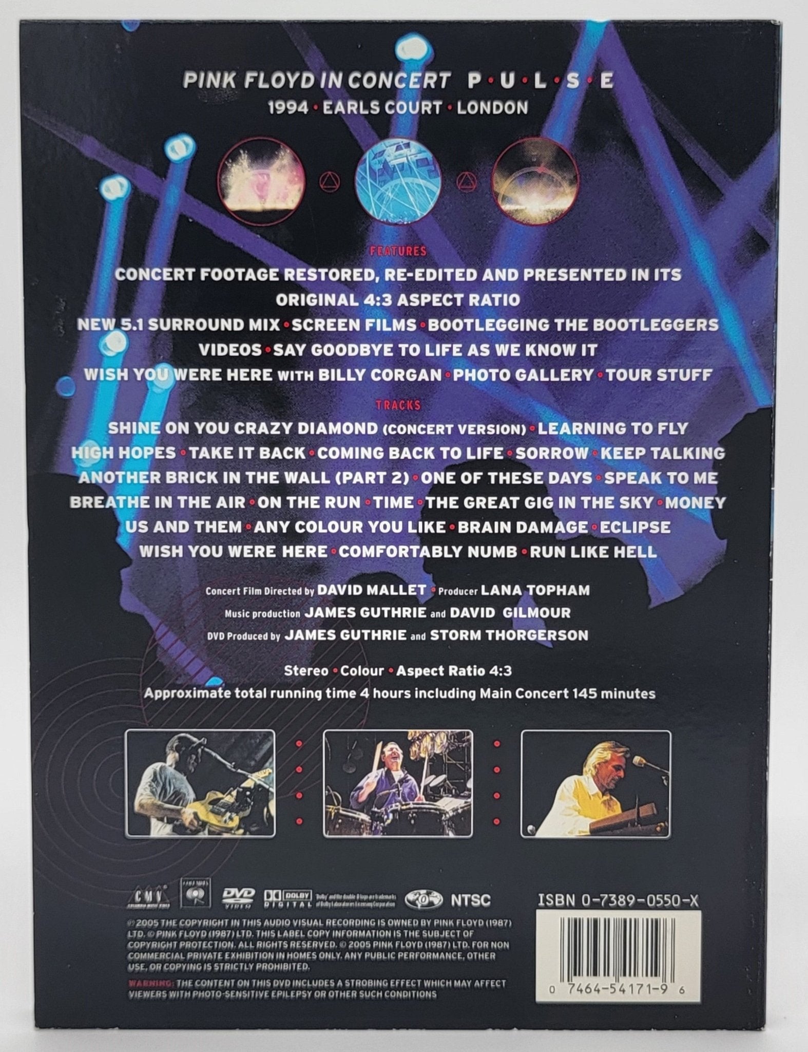 CMV Columbia Music Video - Pink Floyd PULSE 2 X DVD | Concert P - U - L - S - E 1994 Earls Court London - DVD - Steady Bunny Shop