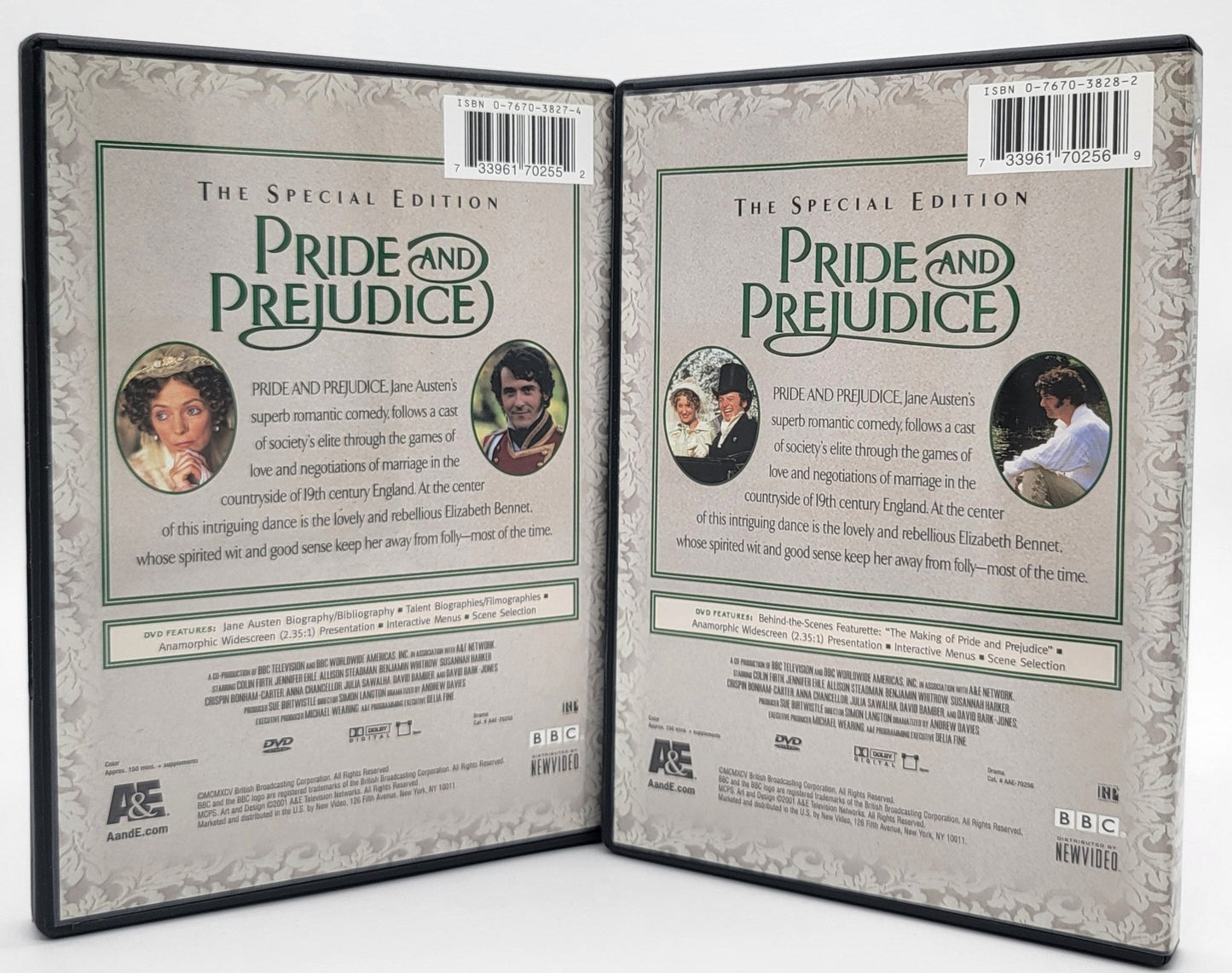 A&E - Pride And Prejudice | DVD | The Special Edition - 2 Disc's Volume 1 & 2 - DVD - Steady Bunny Shop