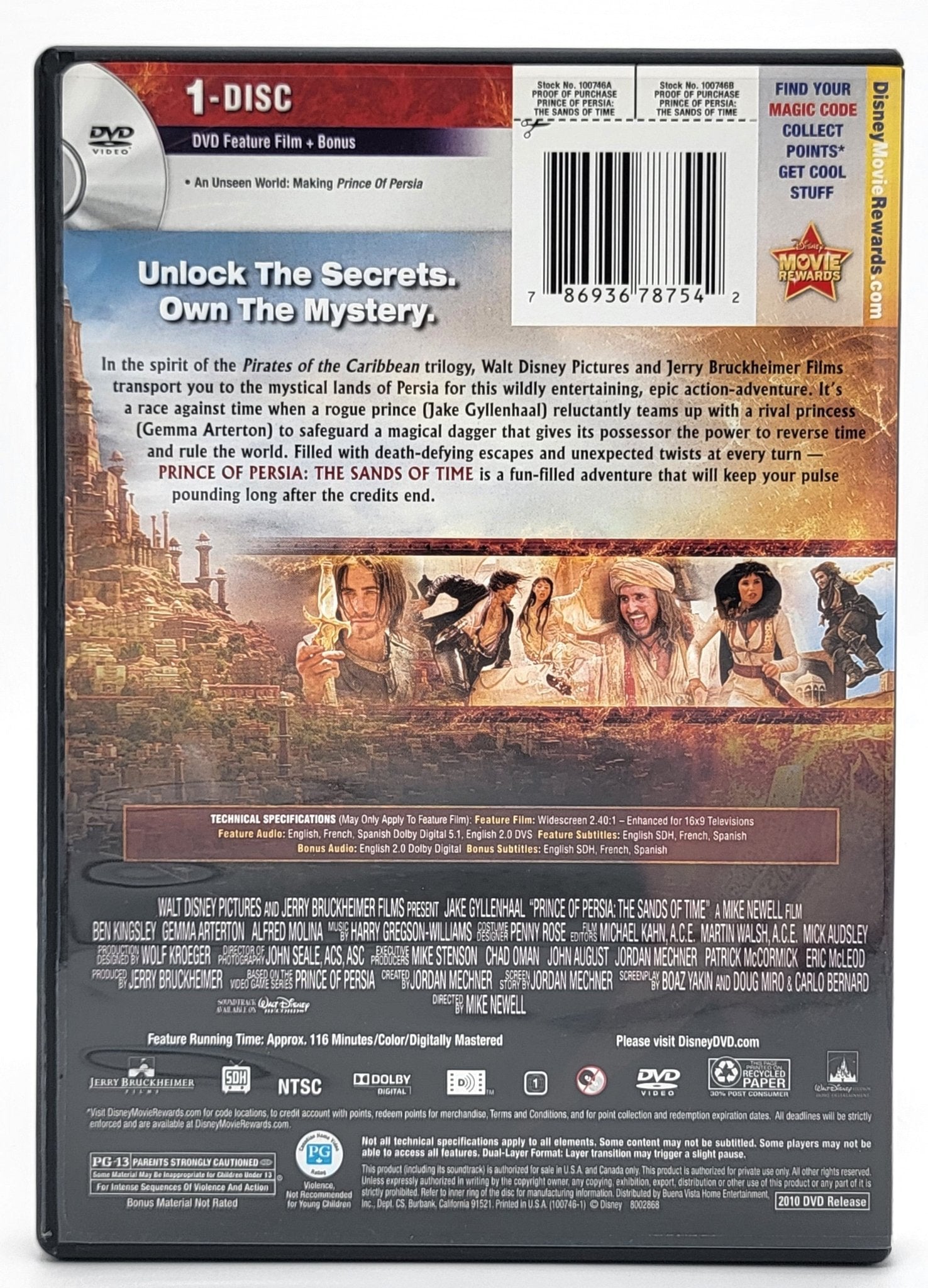 Walt Disney Pictures - Prince of Persia - The Sands of Time | DVD | Widescreen - DVD - Steady Bunny Shop