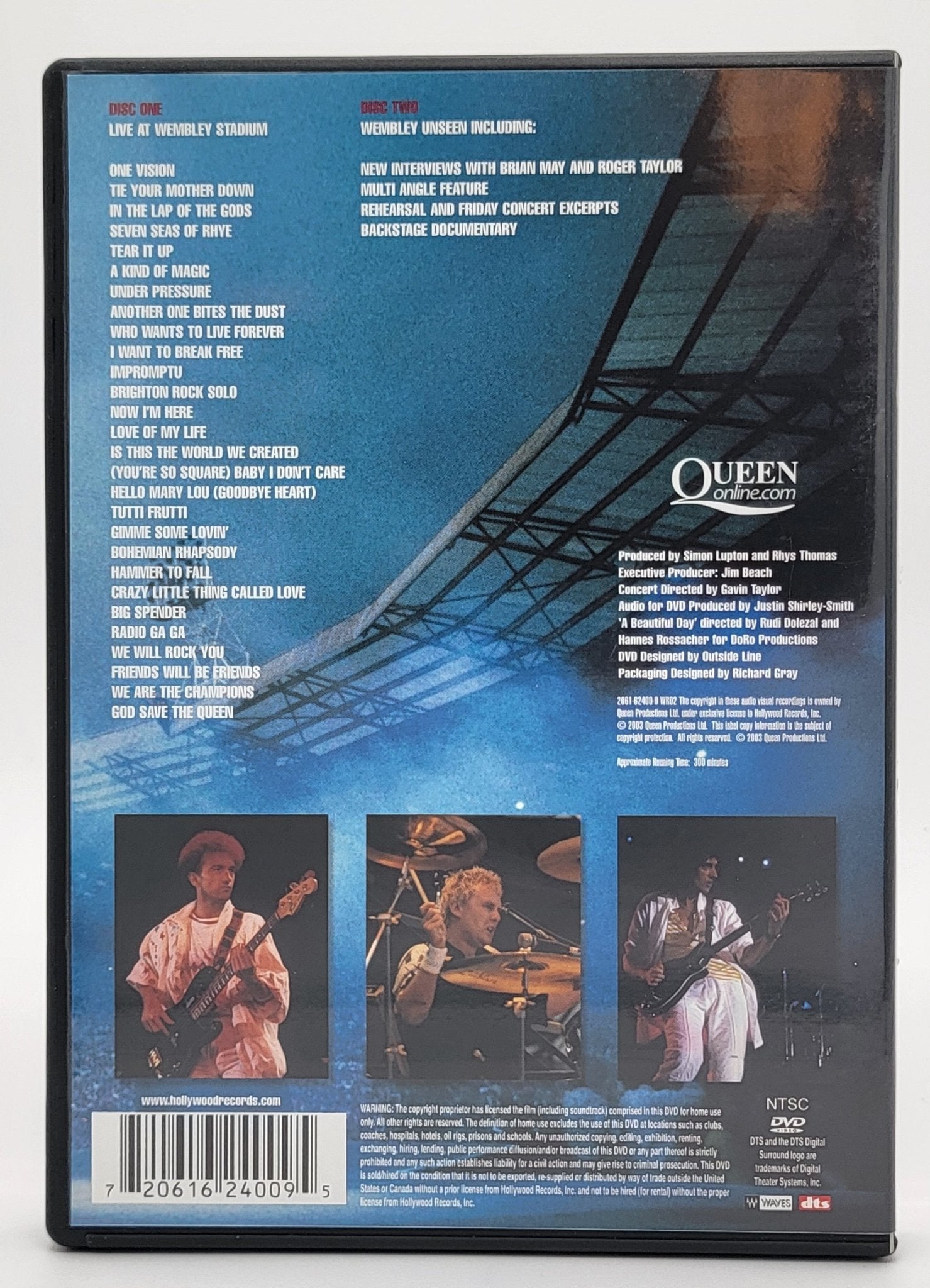 Hollywood Records - Queen The DVD Collection - Live at Wembley Stadium | DVD | 2 Disc Set - dvd - Steady Bunny Shop