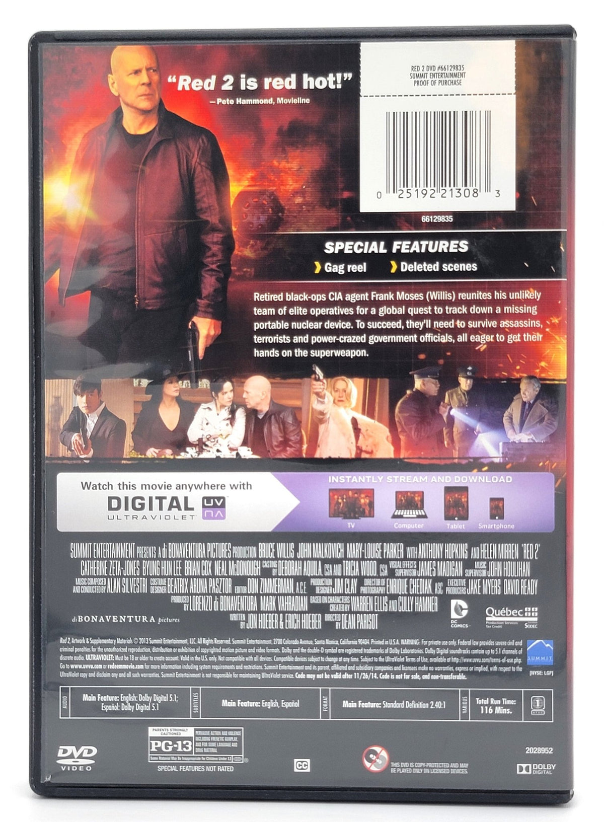 Red Mist Dvd R2 Red 2 | DVD - No Digital - Widescreen - Steady Bunny Shop