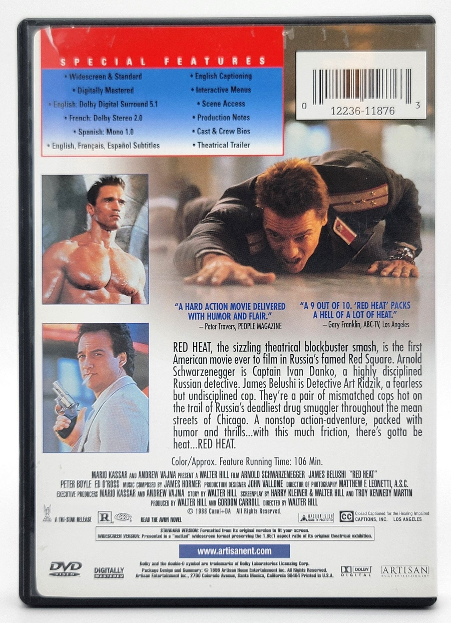 Artisan Home Entertainment - Red Heat | DVD | Widescreen & Standard - DVD - Steady Bunny Shop