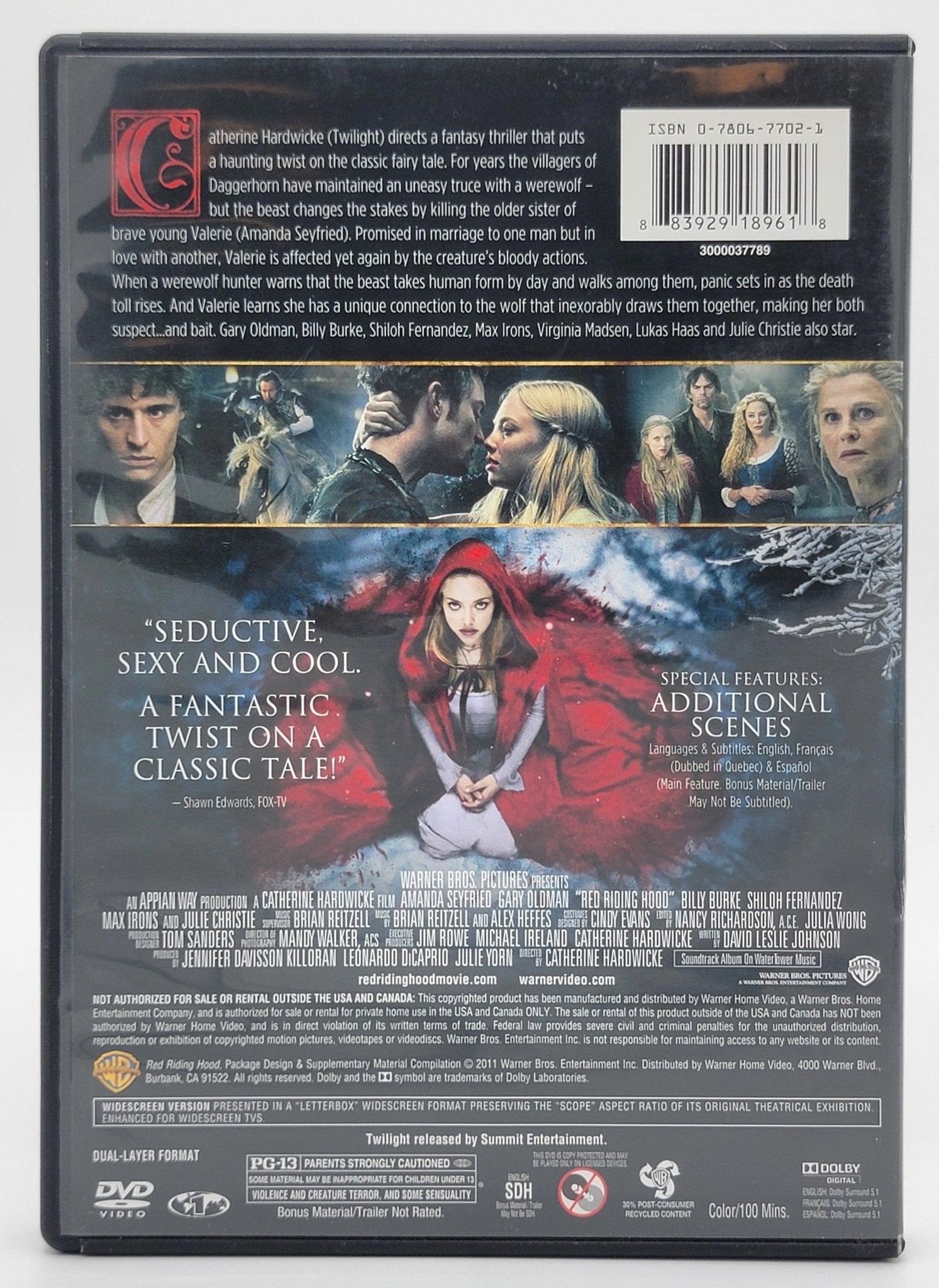 Warner Bothers - Red Riding Hood | DVD | Widescreen - DVD - Steady Bunny Shop