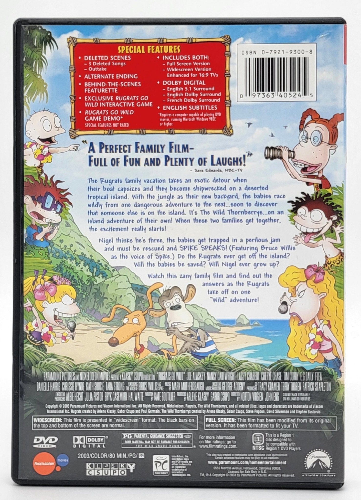 Paramount Home Entertainment - Rugrats - Go Wild | DVD | Paramount Collection | Widescreen & Full Screen - DVD - Steady Bunny Shop