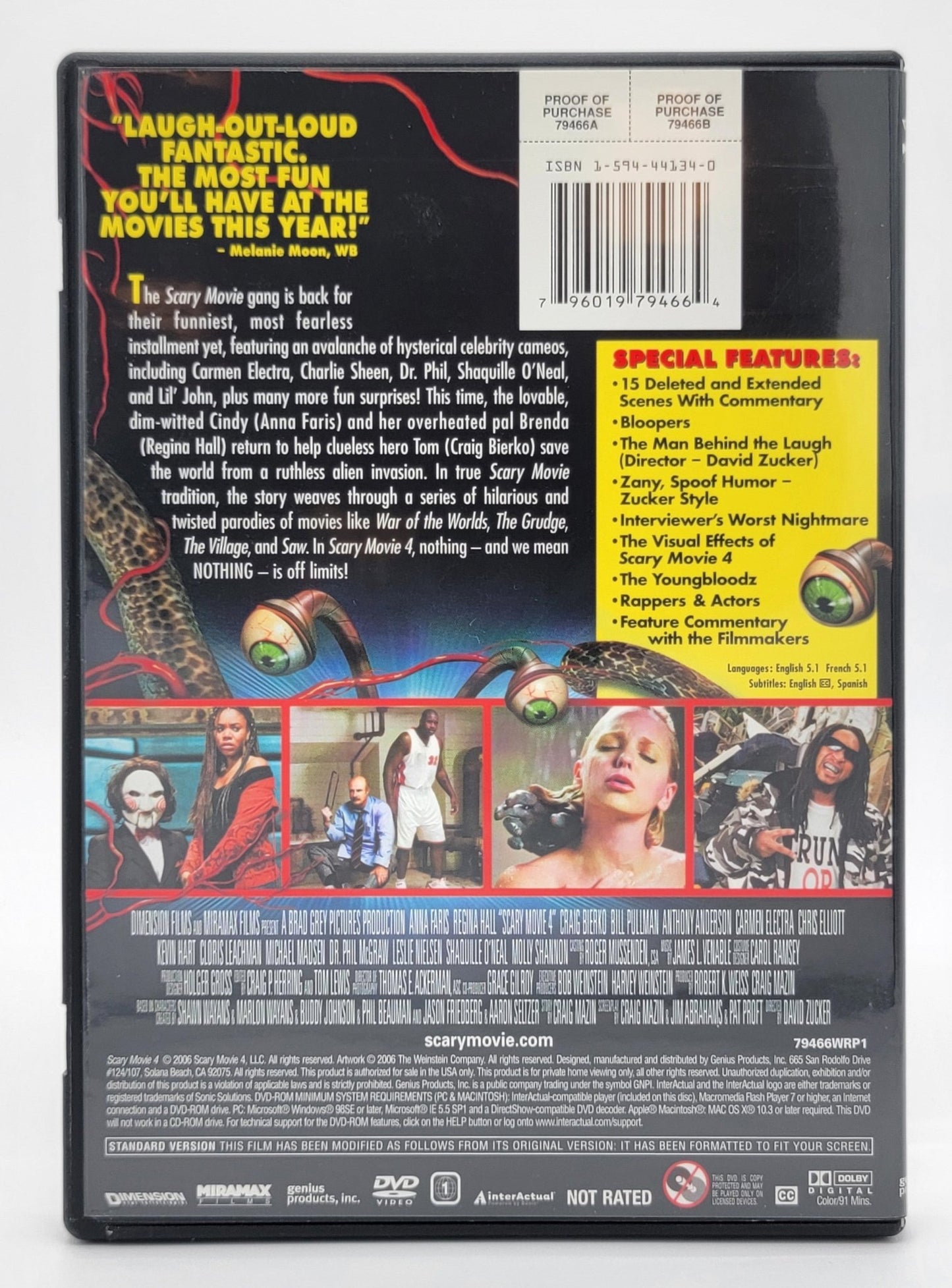 ‎ Miramax Entertainment - Scary Movie 4 - Unrated & Uncensored | DVD | Full Screen Edition - DVD - Steady Bunny Shop