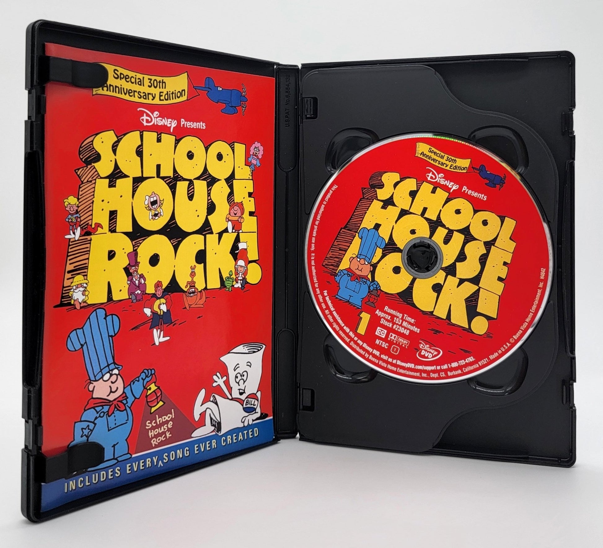 Disney Home Entertainment - School House Rock | DVD | Special 30th Anniversary Edition - 2 Disc Set - Includes Every Song Ever created - DVD - Steady Bunny Shop