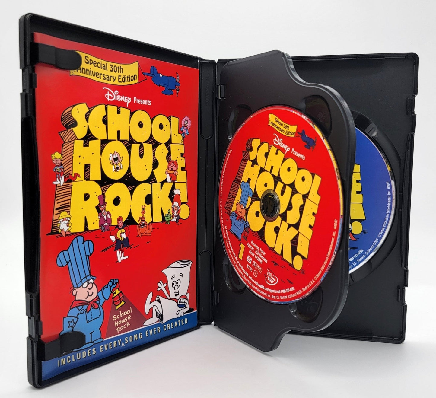 Disney Home Entertainment - School House Rock | DVD | Special 30th Anniversary Edition - 2 Disc Set - Includes Every Song Ever created - DVD - Steady Bunny Shop