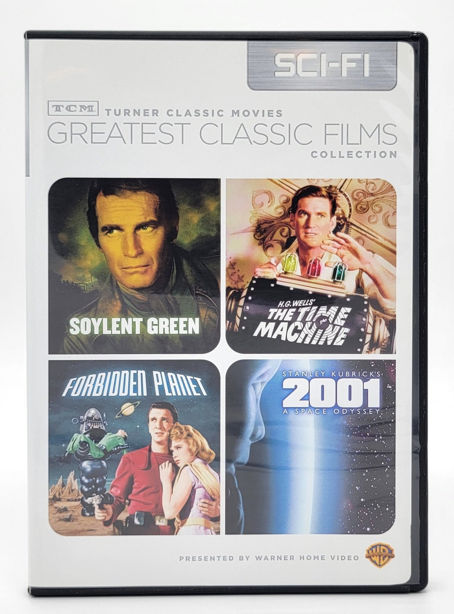 Warner Brothers - SCI - FI - TCM Greatest Classic Films Collection: Science Fiction (2001 A Space Odyssey / Soylent Green / Forbidden Planet / The Time Machine 1960) | DVD - 4 Disc Set - DVD - Steady Bunny Shop