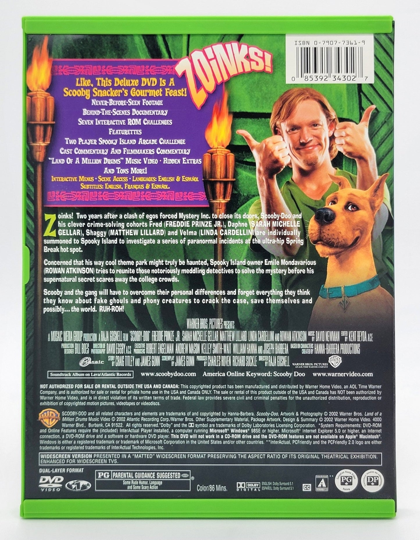 Warner Brother Family Entertainment - Scooby Doo | DVD | Widescreen Edition - DVD - Steady Bunny Shop