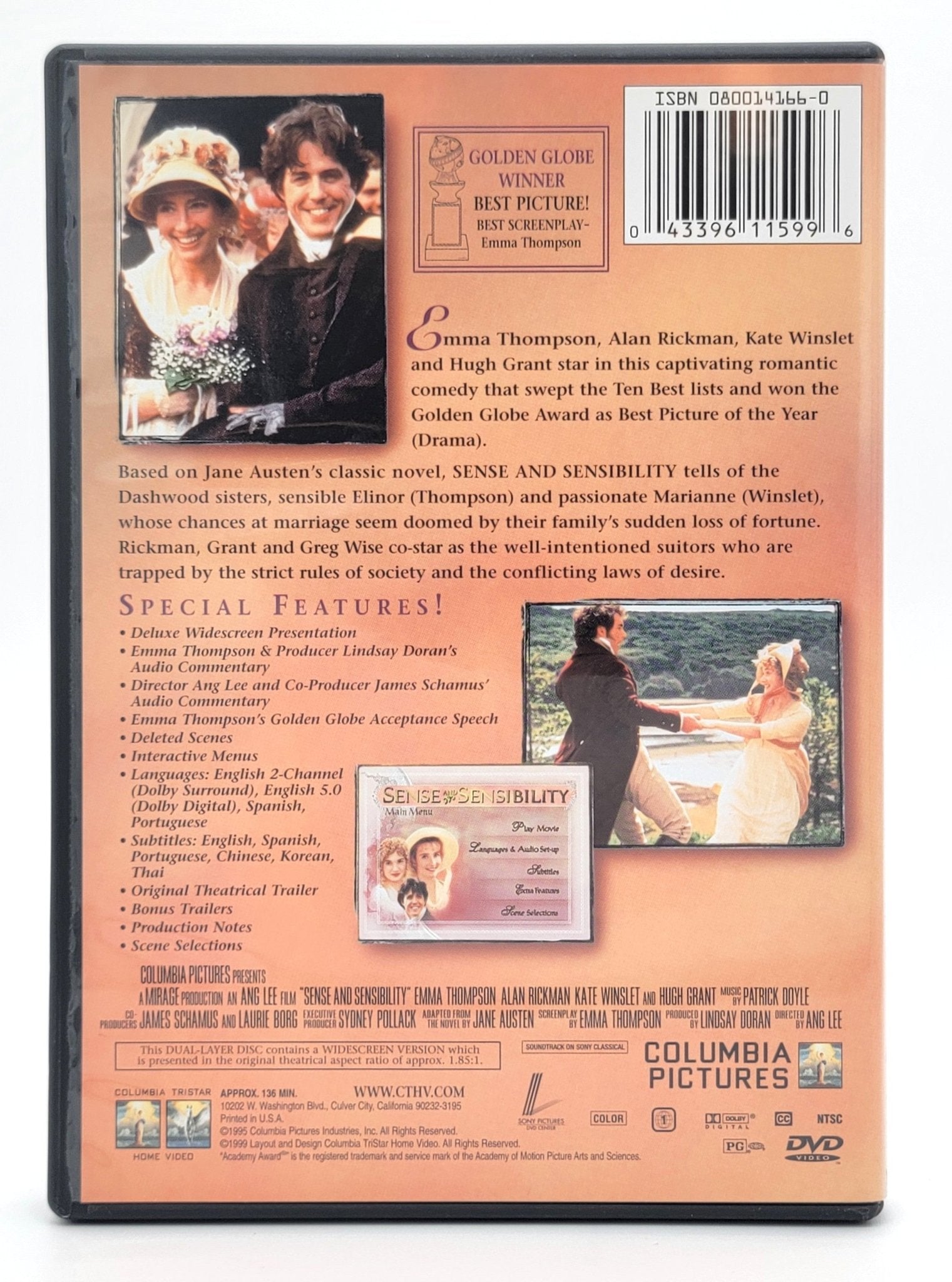 Columbia Pictures - Sense and Sensibility | DVD | Special Edition | Widescreen - DVD - Steady Bunny Shop