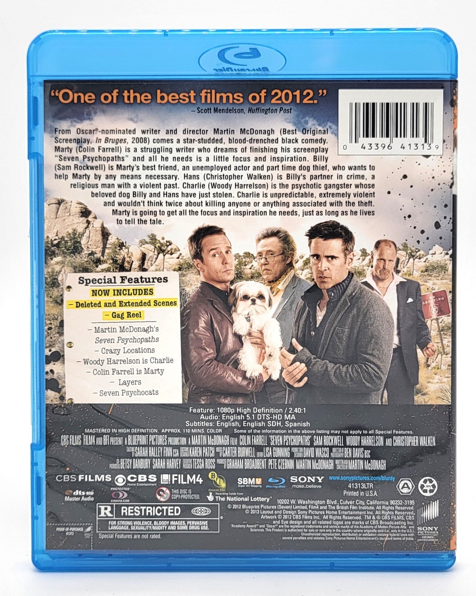 Sony Pictures Entertainment - Seven Psychopaths | Blu Ray - Blu - ray - Steady Bunny Shop