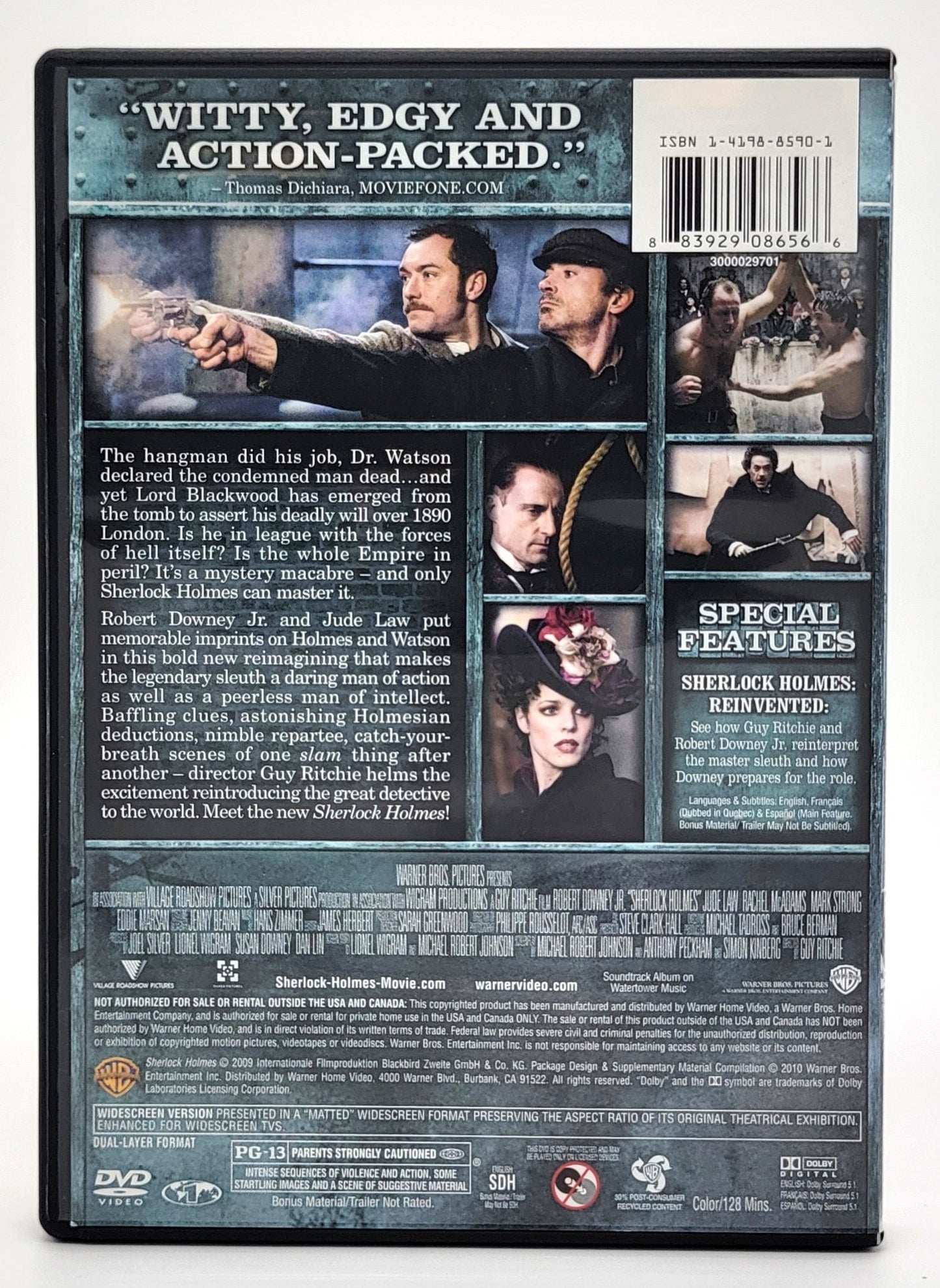 Warner Brothers - Sherlock Holmes | DVD | Widescreen - DVD - Steady Bunny Shop