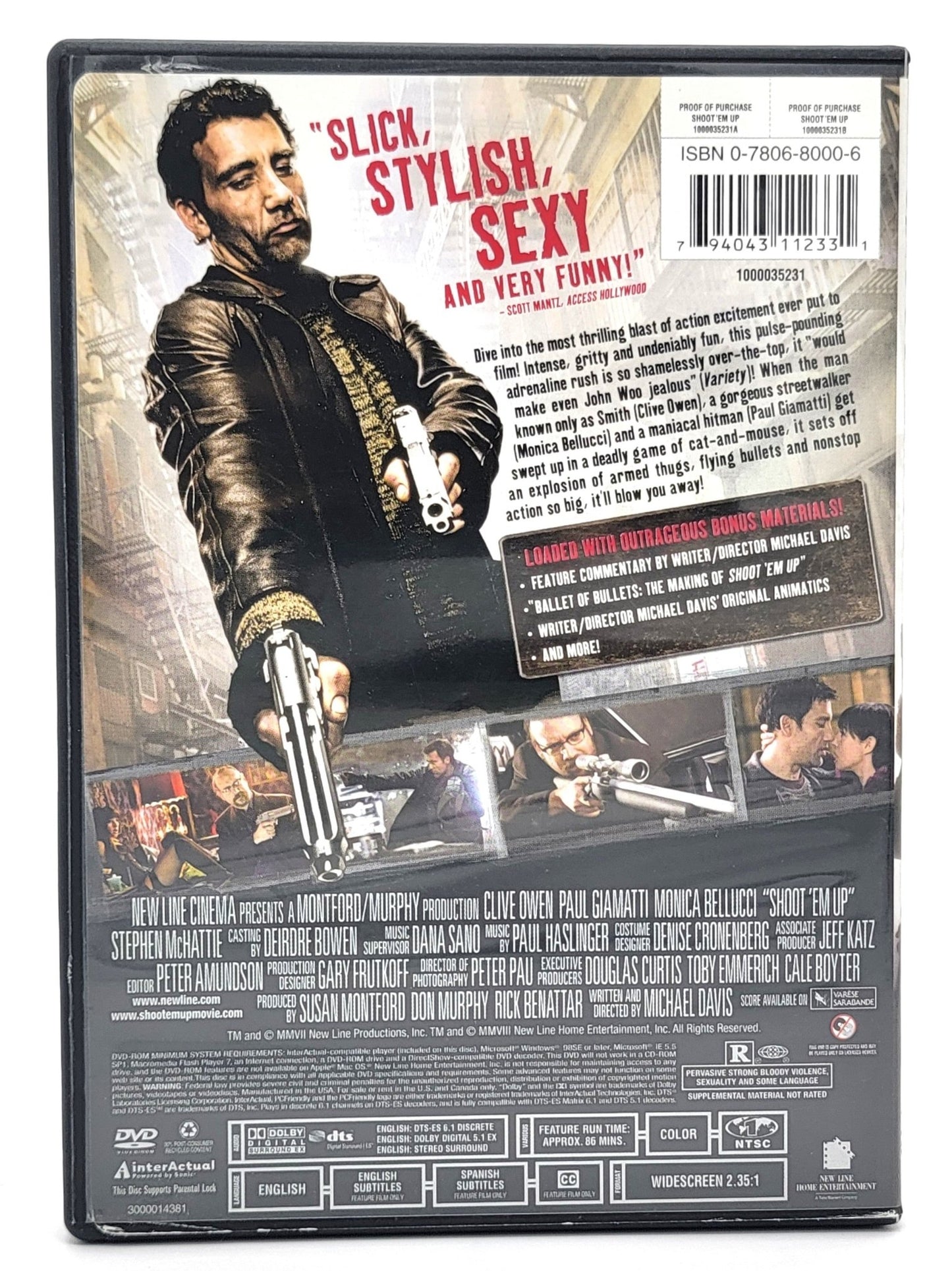 New Line Home Entertainment - Shoot Em Up | DVD | Widescreen - DVD - Steady Bunny Shop