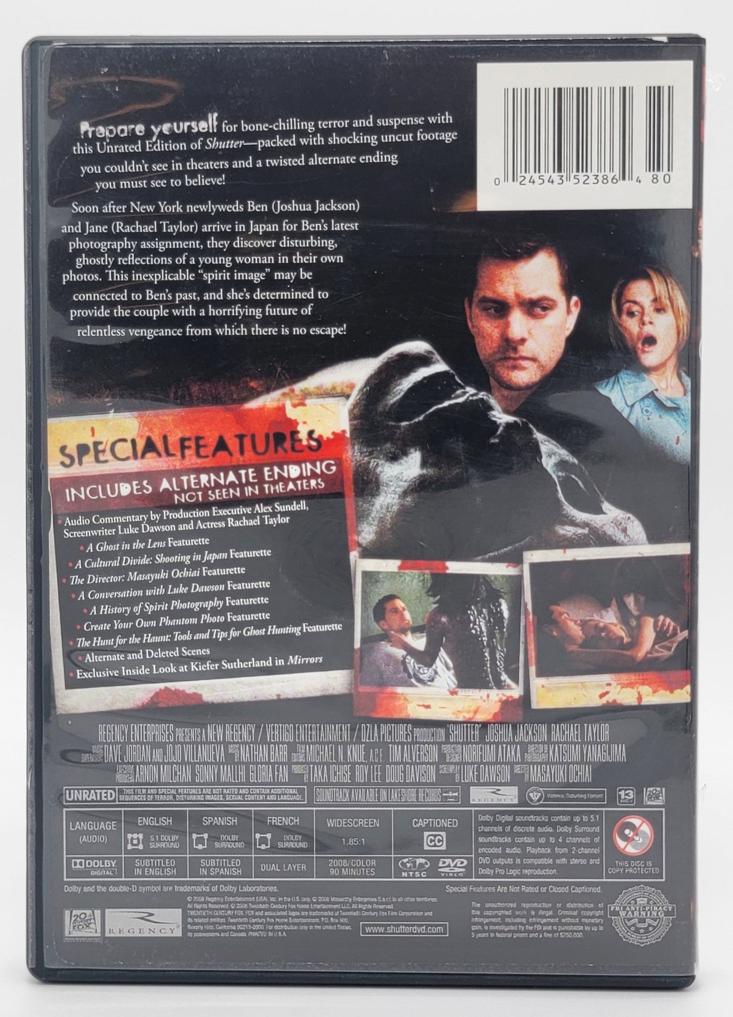 20th Century Fox Home Entertainment - Shutter | DVD | Unrated - Widescreen - DVD - Steady Bunny Shop