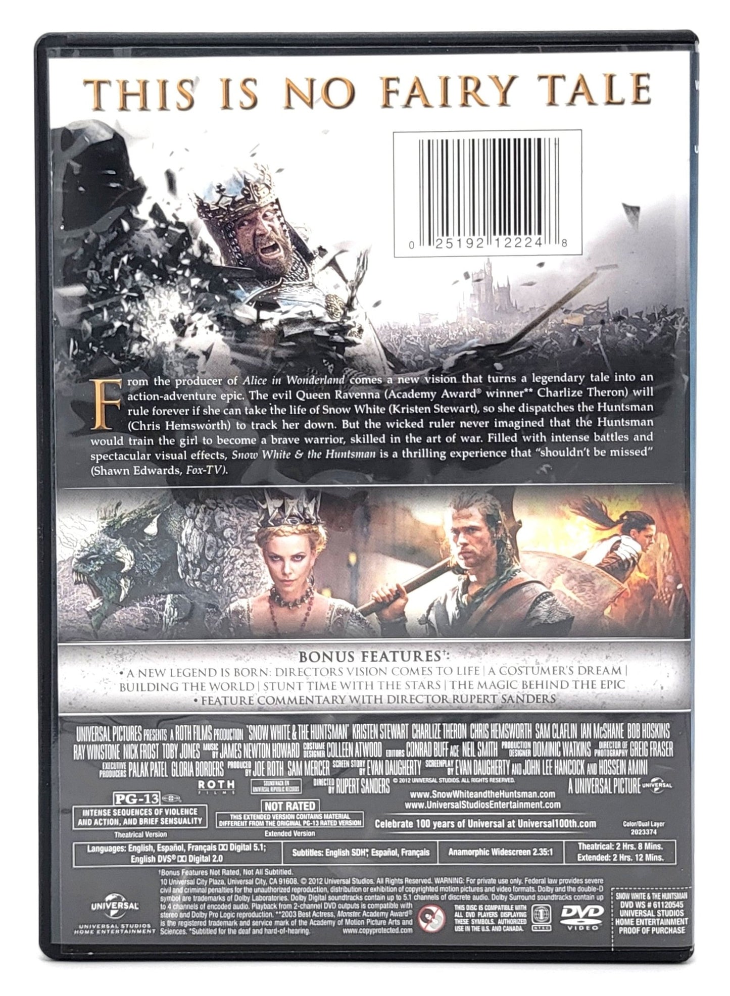 Universal Pictures Home Entertainment - Snow White & The Huntsman | DVD | Extended Edition | Widescreen - DVD - Steady Bunny Shop