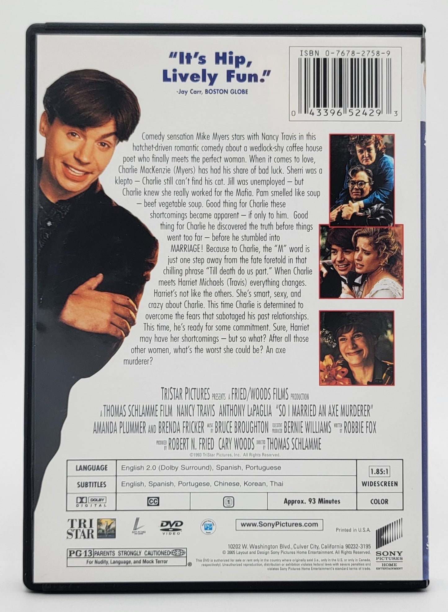 Sony Pictures Entertainment - So I Married an Axe Murderer | DVD | Widescreen - DVD - Steady Bunny Shop