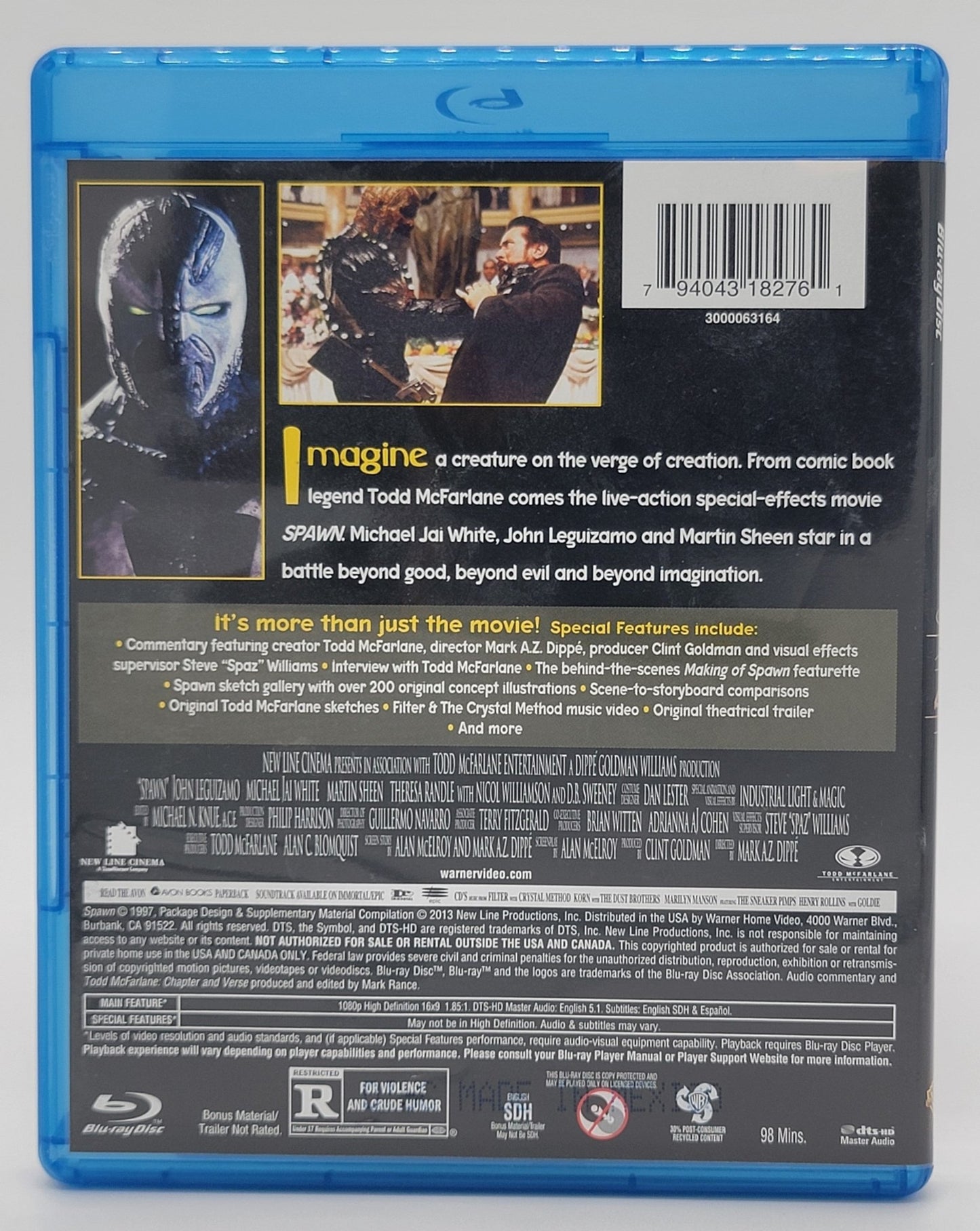 Warner Brothers - Spawn | Blu Ray - Director's Cut - Blu - ray - Steady Bunny Shop