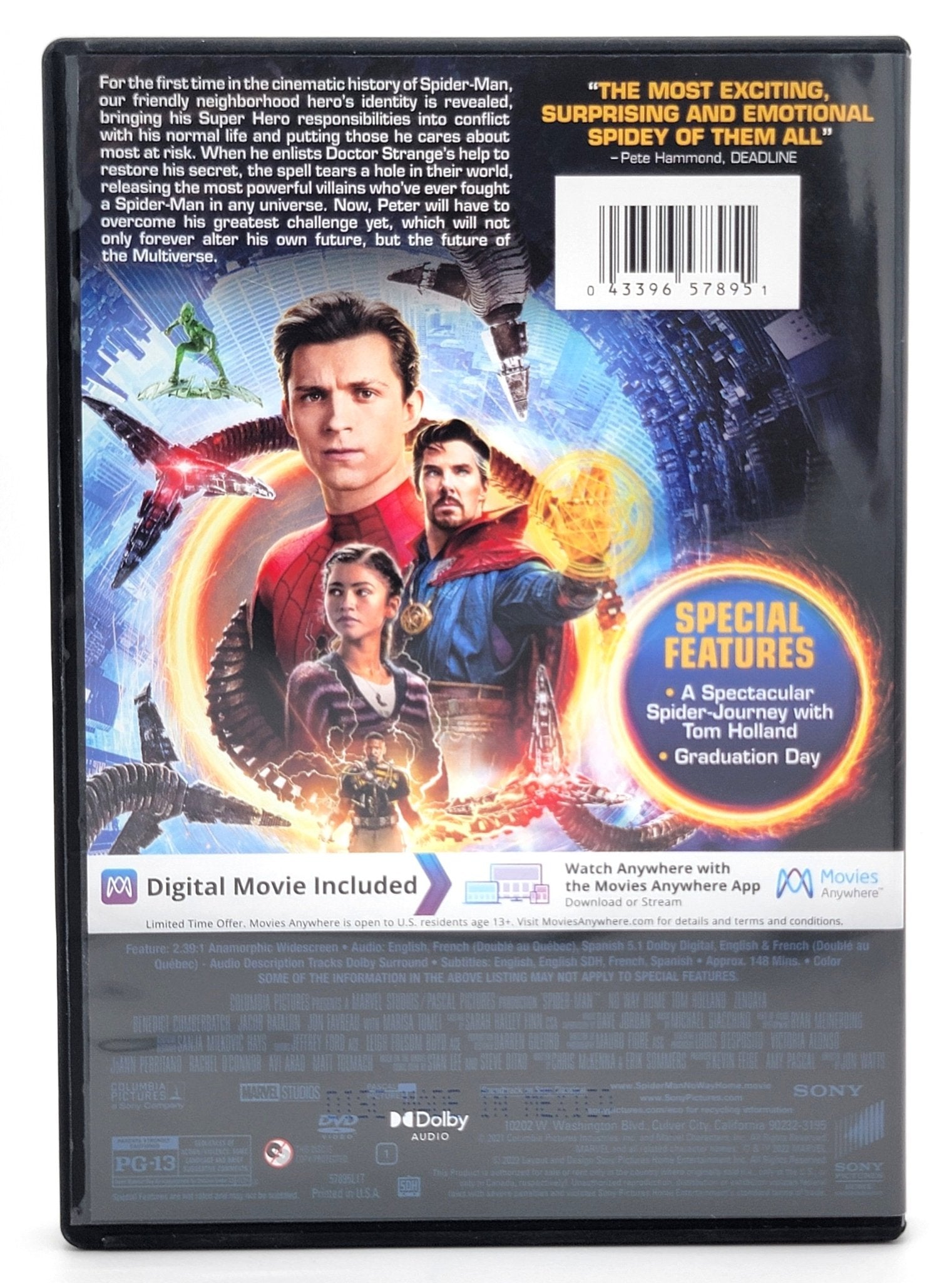 Columbia Pictures - Spider - Man - No Way Home | DVD - No Digital - DVD - Steady Bunny Shop